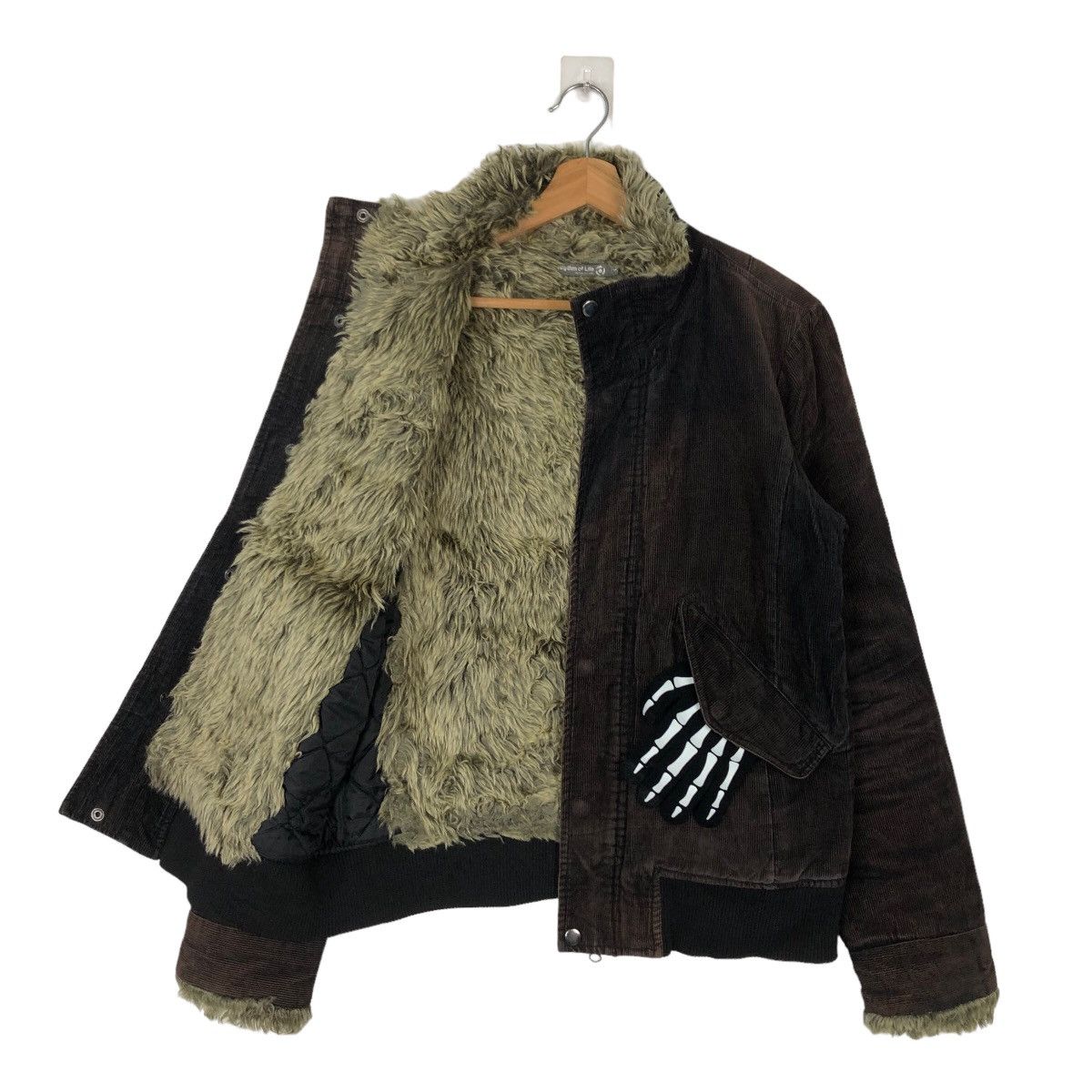 Japanese Brand VINTAGE MOLESKIN JACKET MINK FUR LINING RHYTHM OF LIFE Size US L / EU 52-54 / 3 - 8 Thumbnail