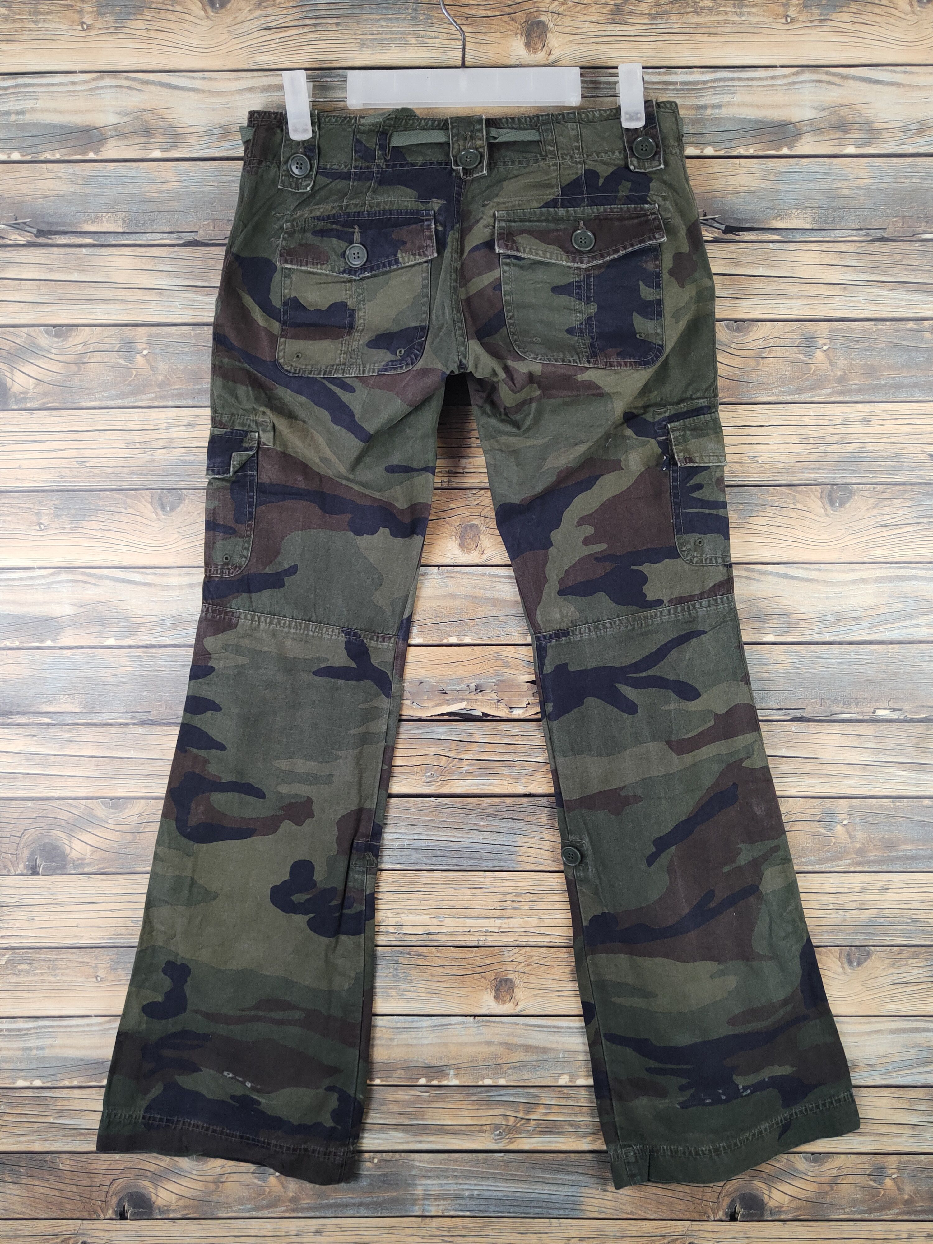 Alpha Industries DL Alpha Industries Camouflage Multipocket Cargo Pants #2348 Size 26" / US 2 / IT 38 - 7 Thumbnail