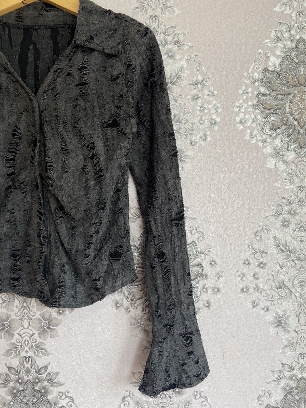 Hysteric Glamour Y2K Japanese L.G.B Style Avant Garde Distressed Longsleeve Size US L / EU 52-54 / 3 - 5 Thumbnail