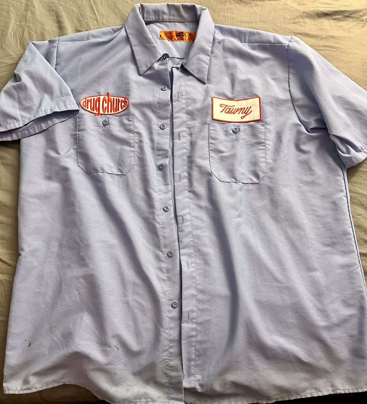 Vintage Vintage Drug Church Button up Shortsleeve Size US XXL / EU 58 / 5 - 1 Thumbnail