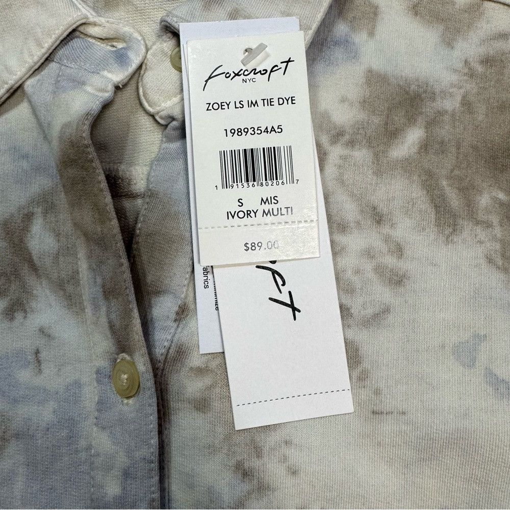 Other NWT New $89 Foxcroft Zoey Vegetable Tie-Dye Shirt Size S Size S / US 4 / IT 40 - 6 Thumbnail
