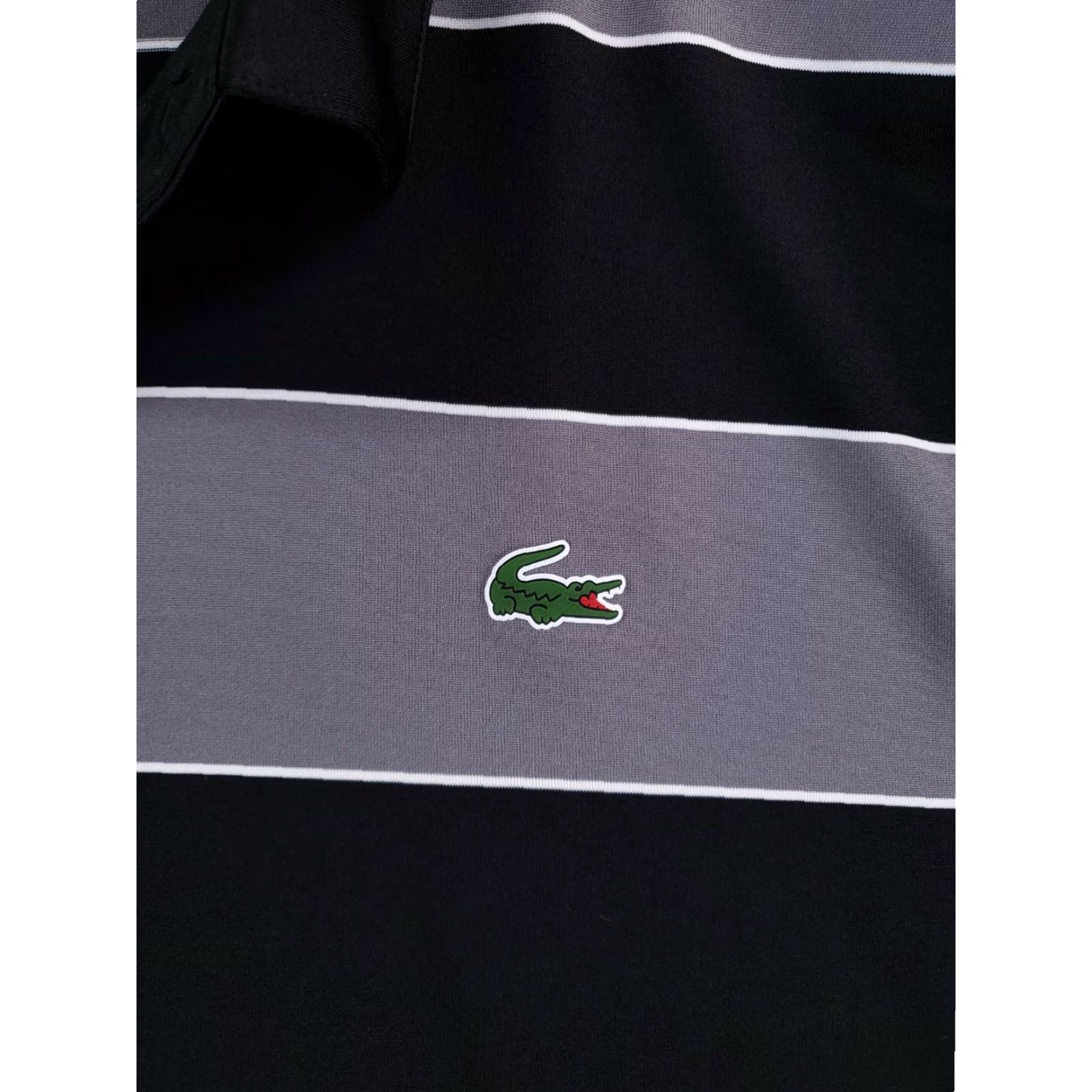 Lacoste Lacoste Sport Polo Shirt Short Sleeve Striped Mens 4XL Black White Multicolor FR9 Size US XXL / EU 58 / 5 - 3 Thumbnail