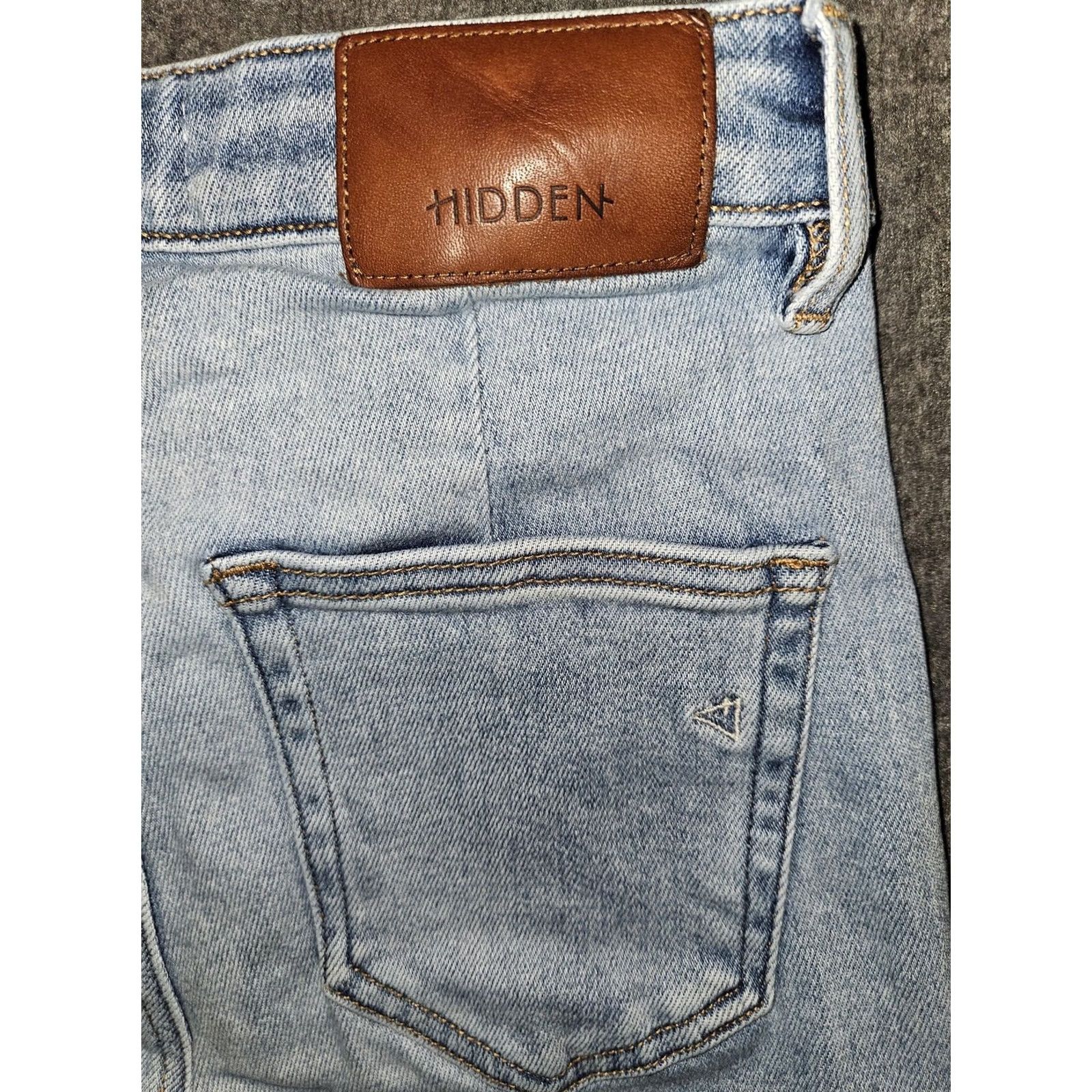 Vintage Hidden Jeans Flared Jeans 26 Blue Light Wash High Rise Distressed Raw Hem Denim Juniors Boys Girls Size 26" / US 2 / IT 38 - 7 Thumbnail