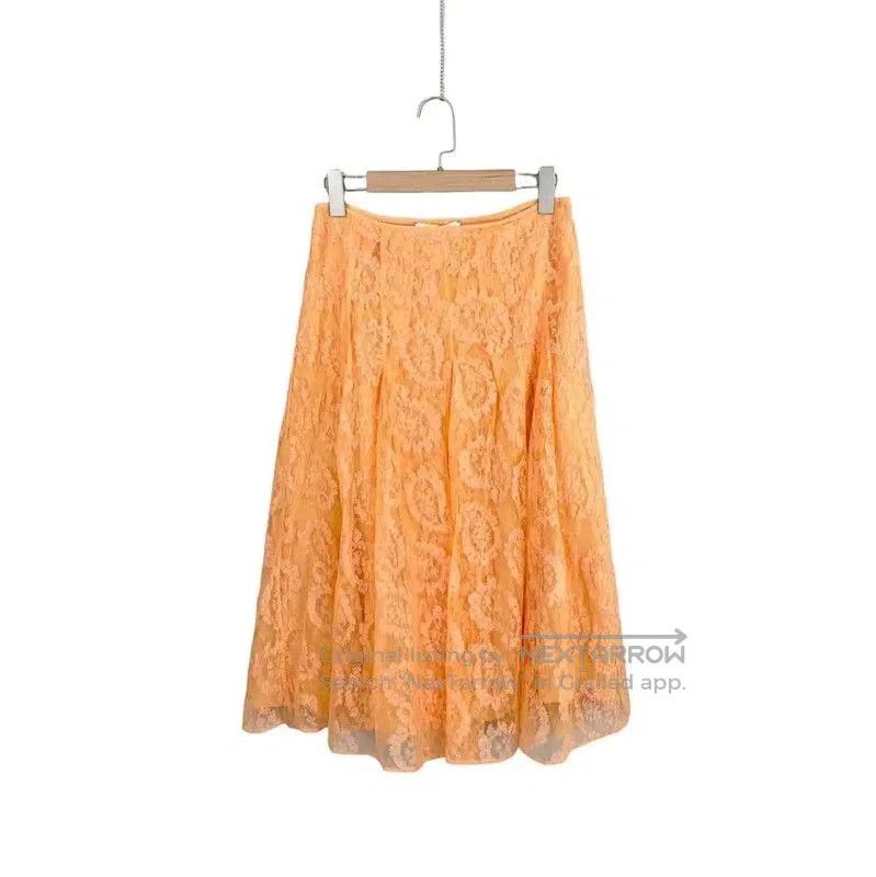 Fendi Fendi Orange Silk A-Line Skirt . Size 26" / US 2 / IT 38 - 1 Thumbnail