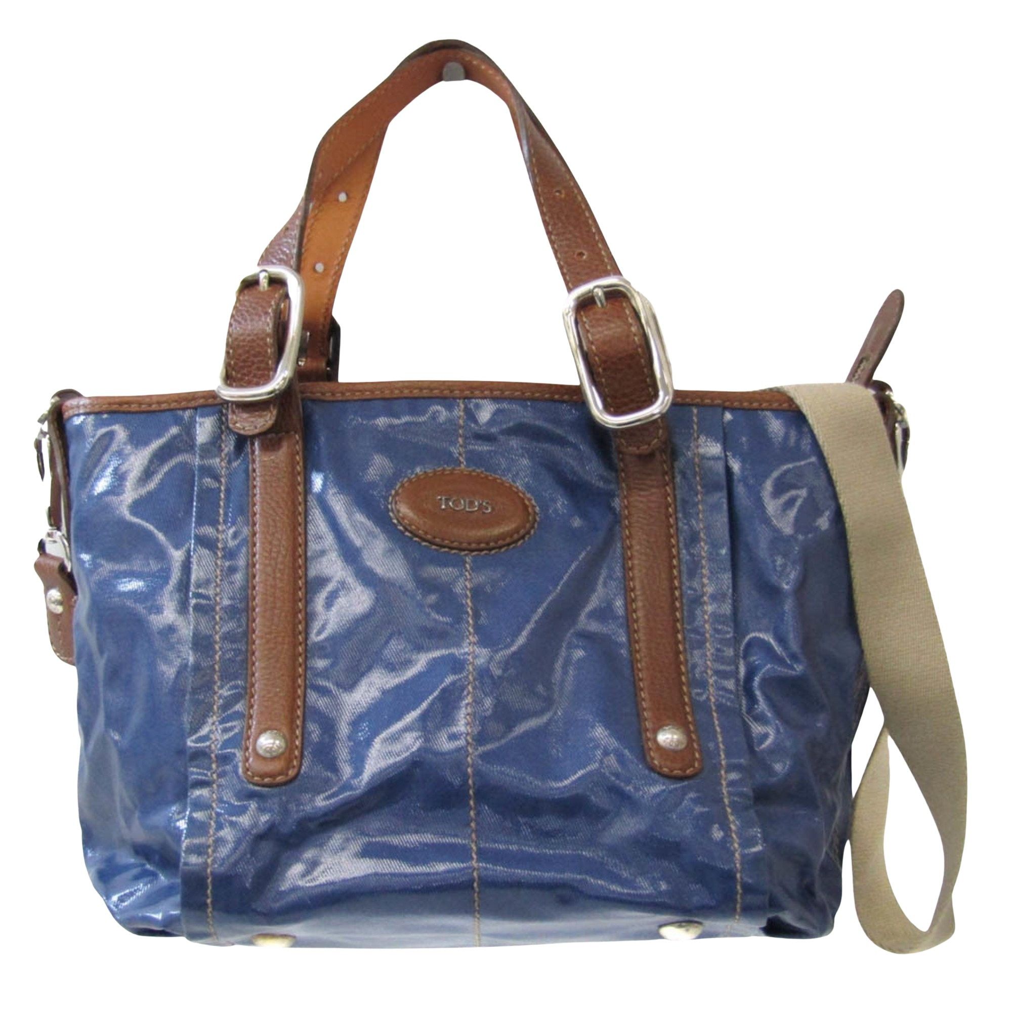 Tod's Blue Leather Shoulder Bag (Pre-Owned) Size ONE SIZE - 1 Thumbnail