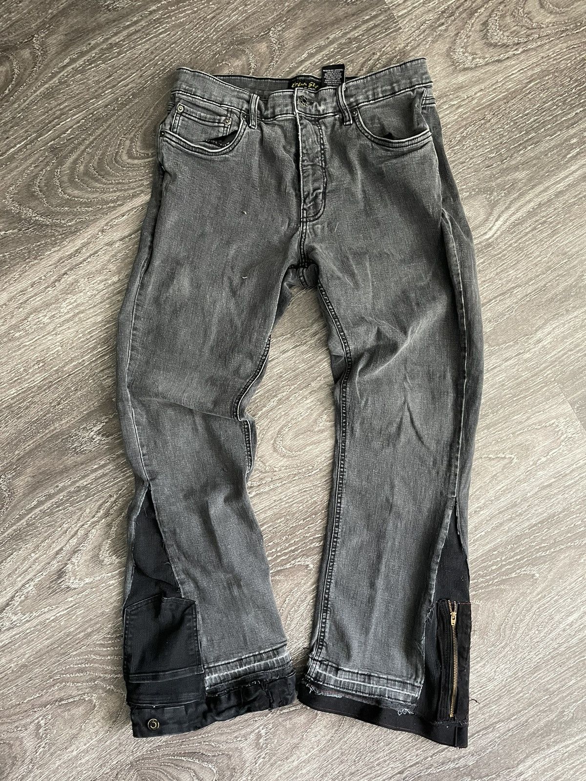 Other Custom black flare jeans Size US 34 / EU 50 - 1 Thumbnail