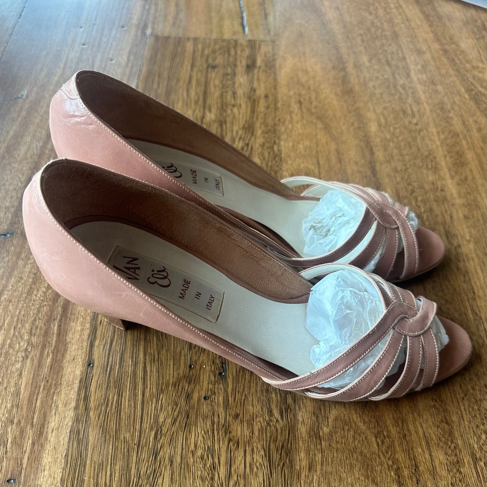 VANELI Van Eli brand vintage Italian heels pink Size US 9 / IT 39 - 3 Thumbnail