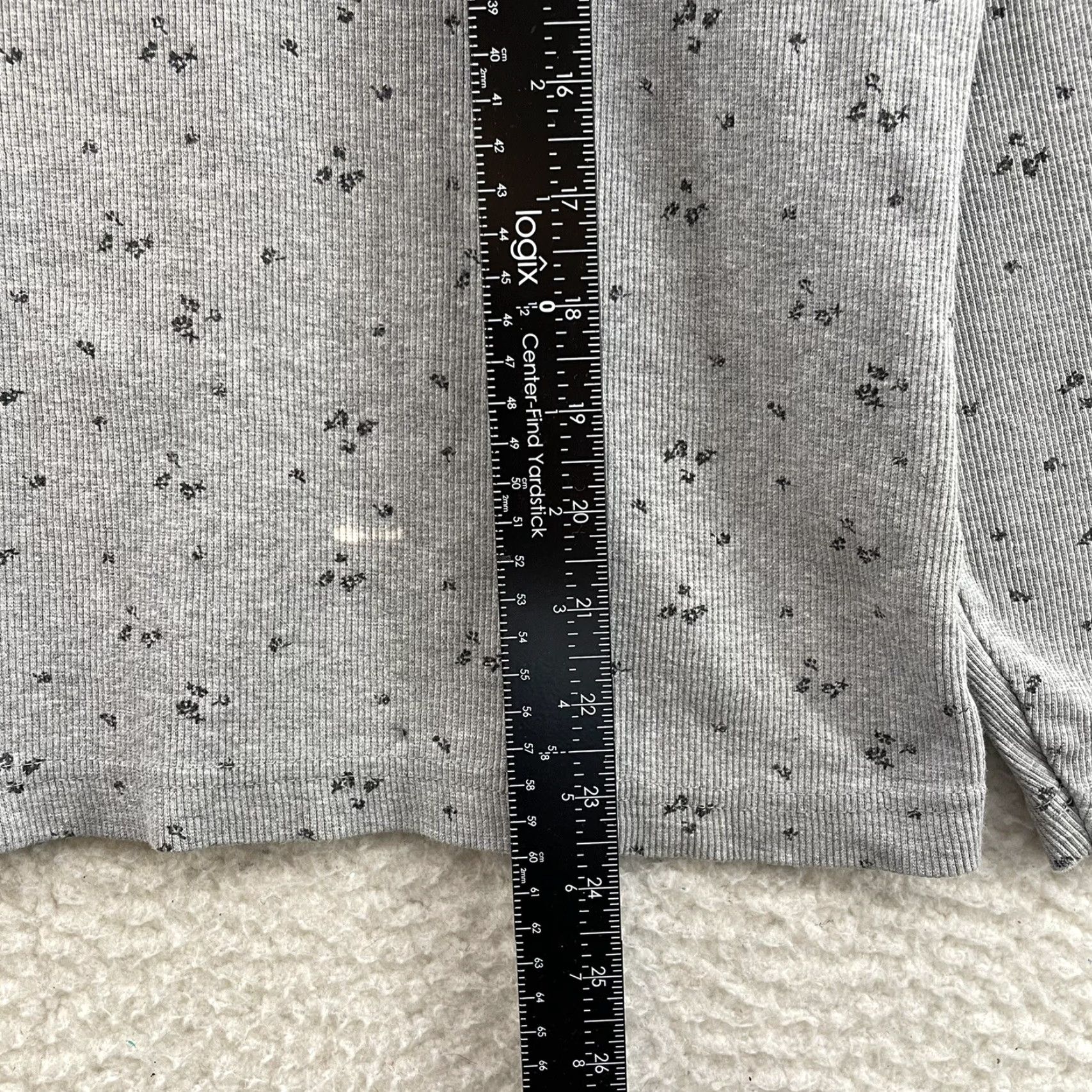 Faded Glory VINTAGE 90s Y2K Henley Top XL Thermal Waffle Knit Grey Ditsy Floral Fairy Grunge Shirt Mens Size XL / US 12-14 / IT 48-50 - 7 Thumbnail