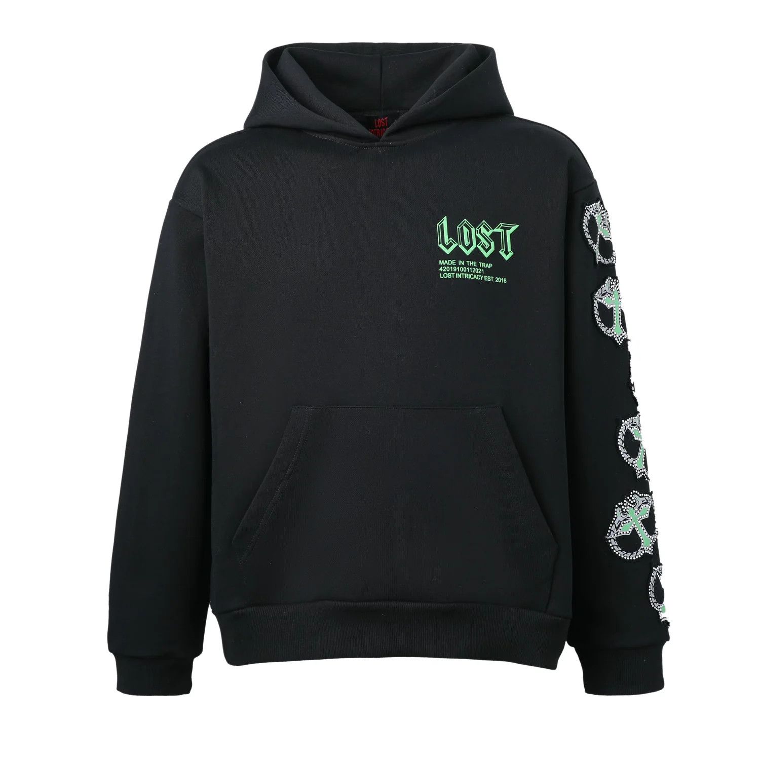 LOST INTRICACY Lost Intricacy Hoodie MITT Black Green Size US M / EU 48-50 / 2 - 1 Preview