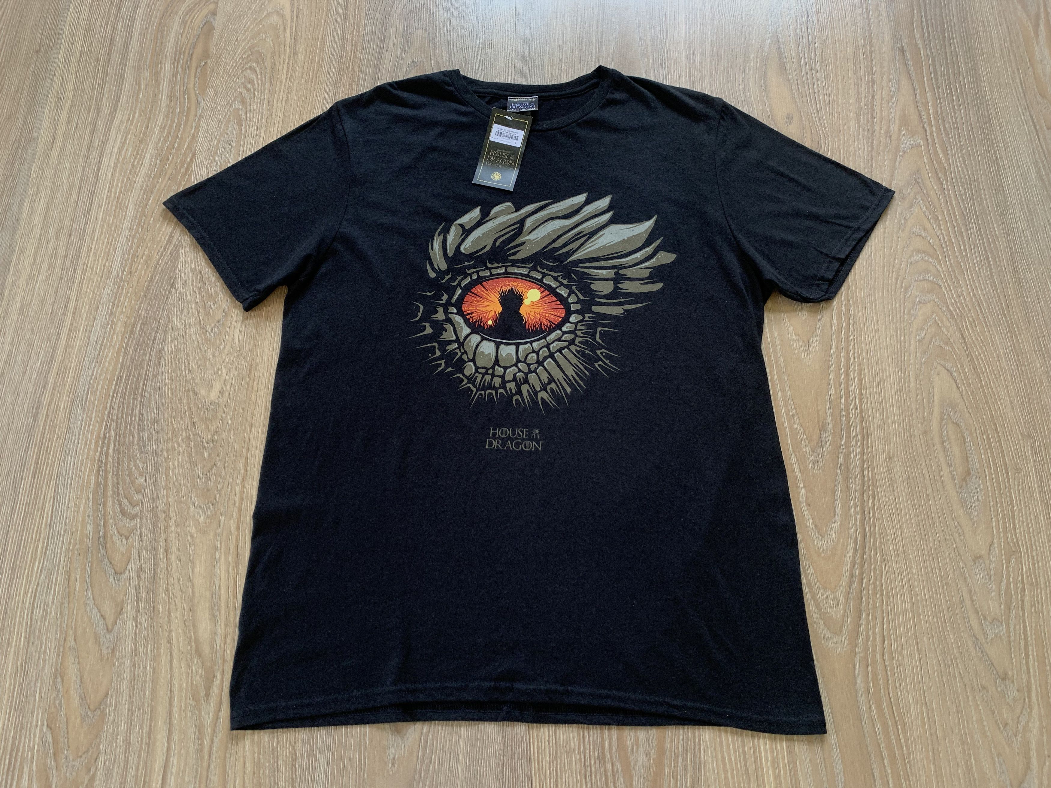 Gildan Game of Thrones House of The Dragon Eye Mens T-Shirt Size US L / EU 52-54 / 3 - 2 Thumbnail