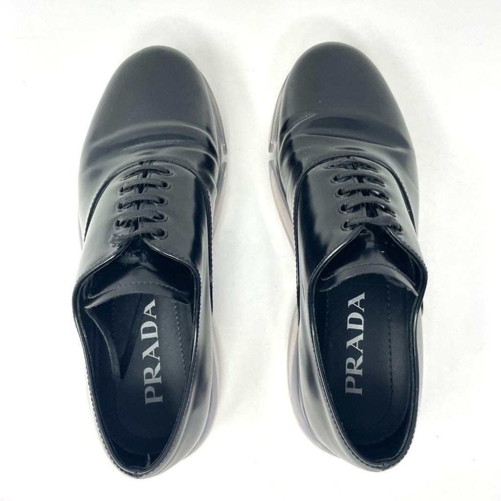 Prada Prada Black Lace Up Derby Shoes with Clear Air Sole Size 36 Size US 5 / IT 35 - 11 Thumbnail