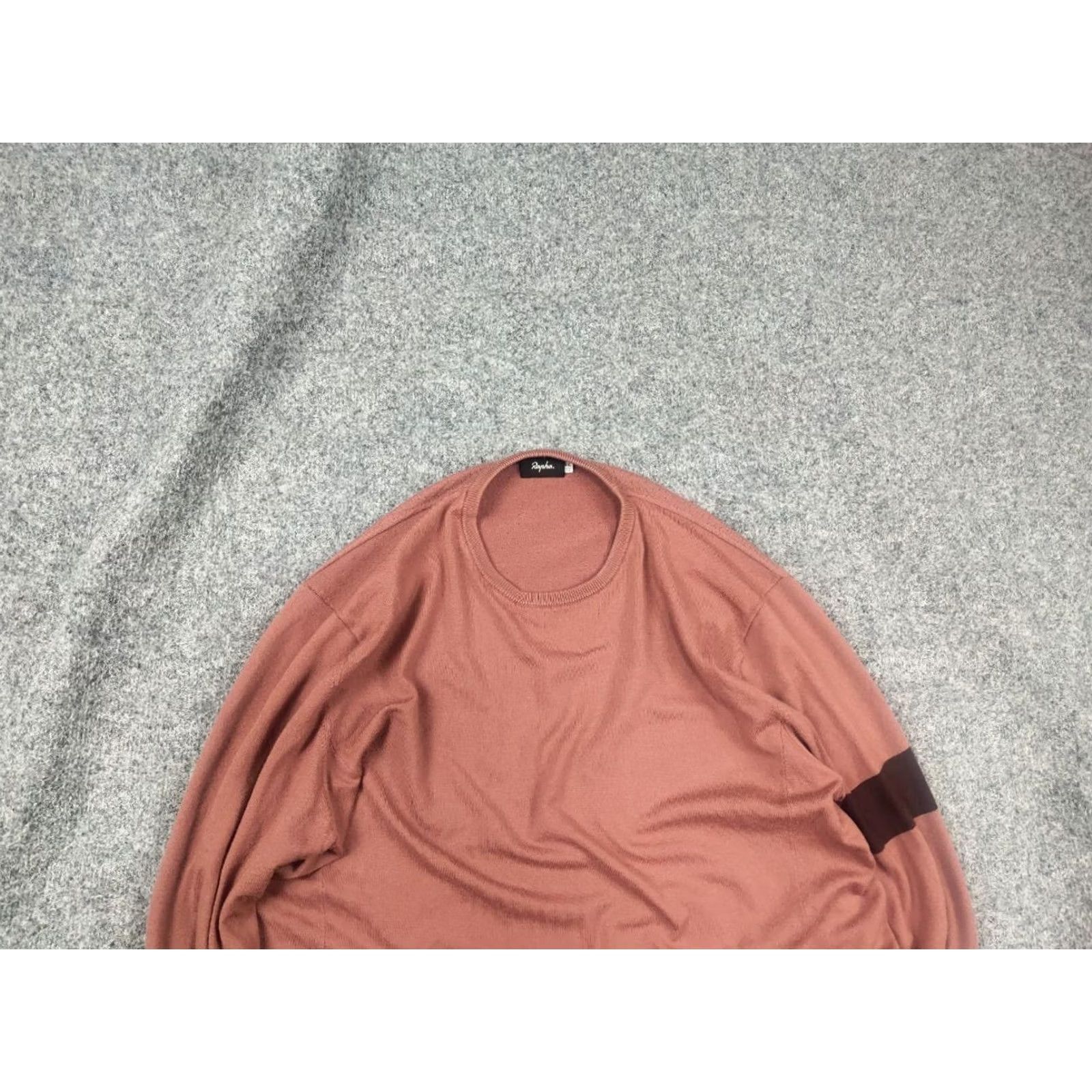 Rapha Rapha Casual Merino Wool Blend Crew Neck Knit Jumper Sweater Cycling Zip pockets XL Coral Men Size US XL / EU 56 / 4 - 4 Thumbnail