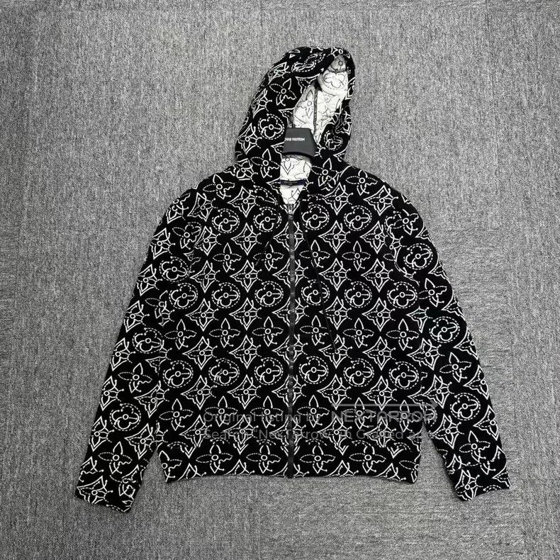 Louis Vuitton Louis Vuitton Nba brand old flower hooded jacket Size US M / EU 48-50 / 2 - 1 Thumbnail