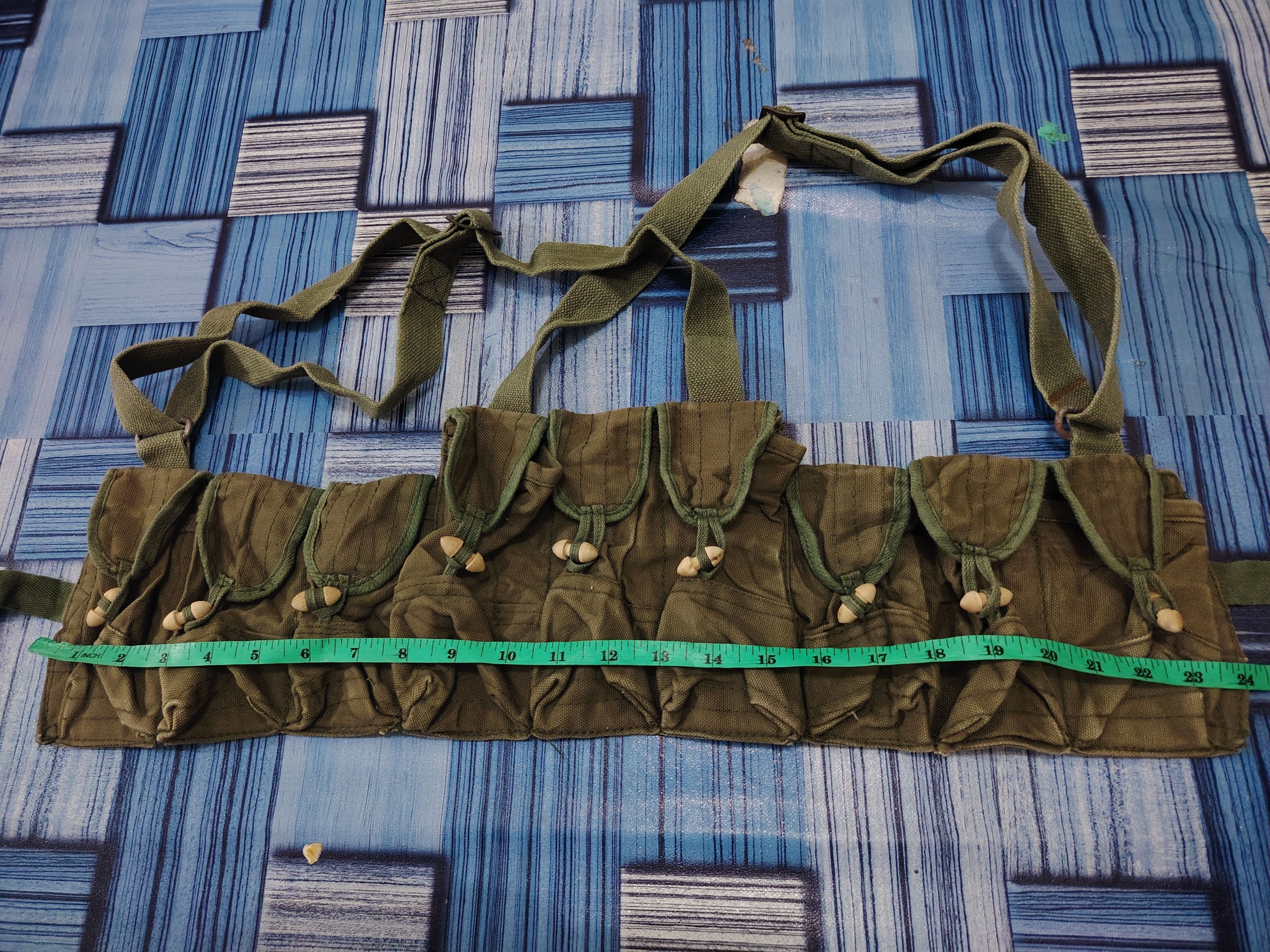 Vintage Vtg Camou Cargo Flared & Army Pocket chest rig tactical Size US 33 - 20 Thumbnail