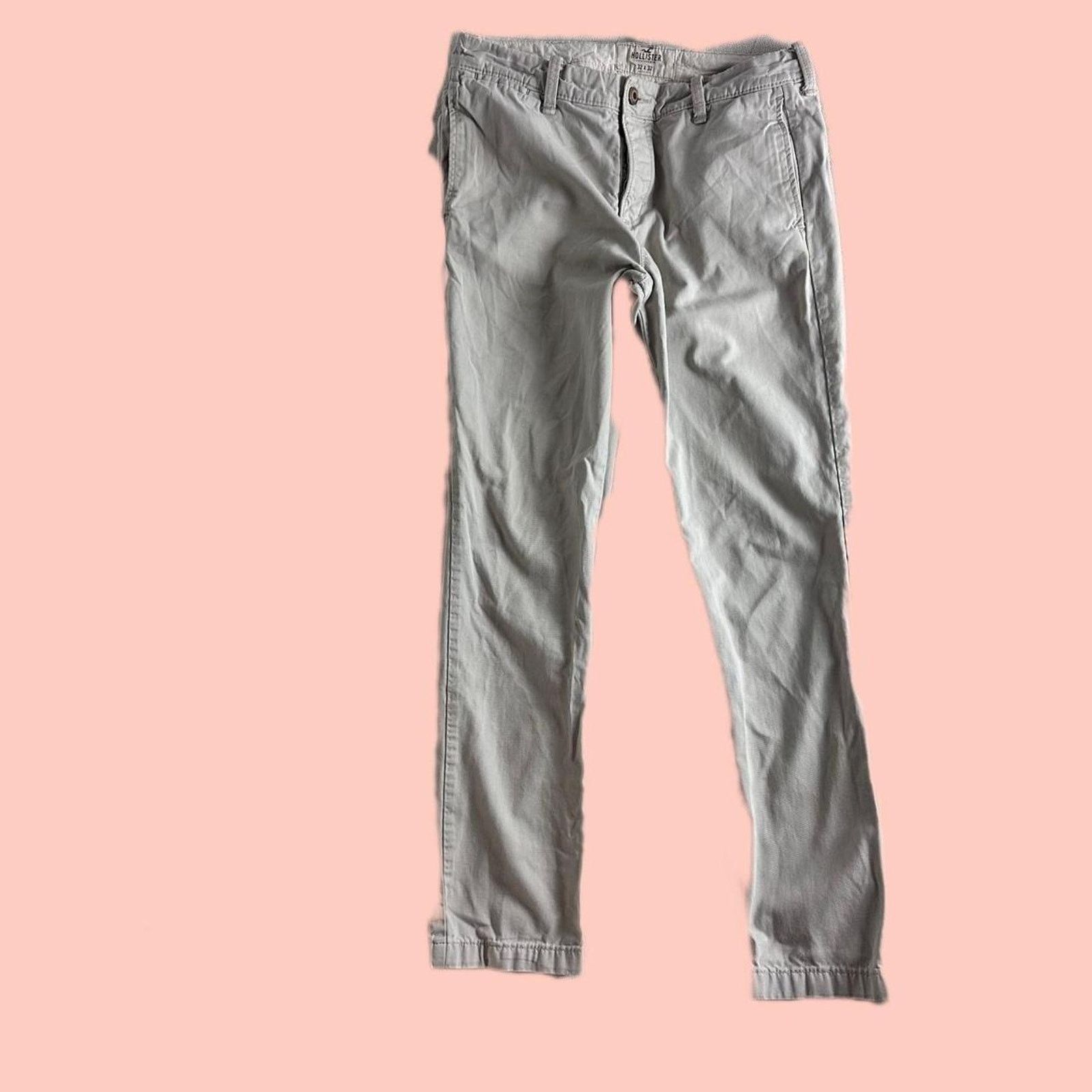 Hollister Hollister Brown Khaki Casual Dress Pants 32x32 Soft Cotton Size US 32 / EU 48 - 1 Thumbnail