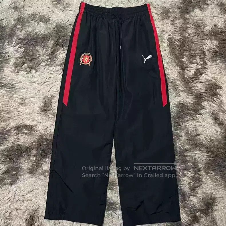 Balenciaga Balenciaga size XS Black and Red Color Block Sports Pants Size US 28 / EU 44 - 1 Thumbnail