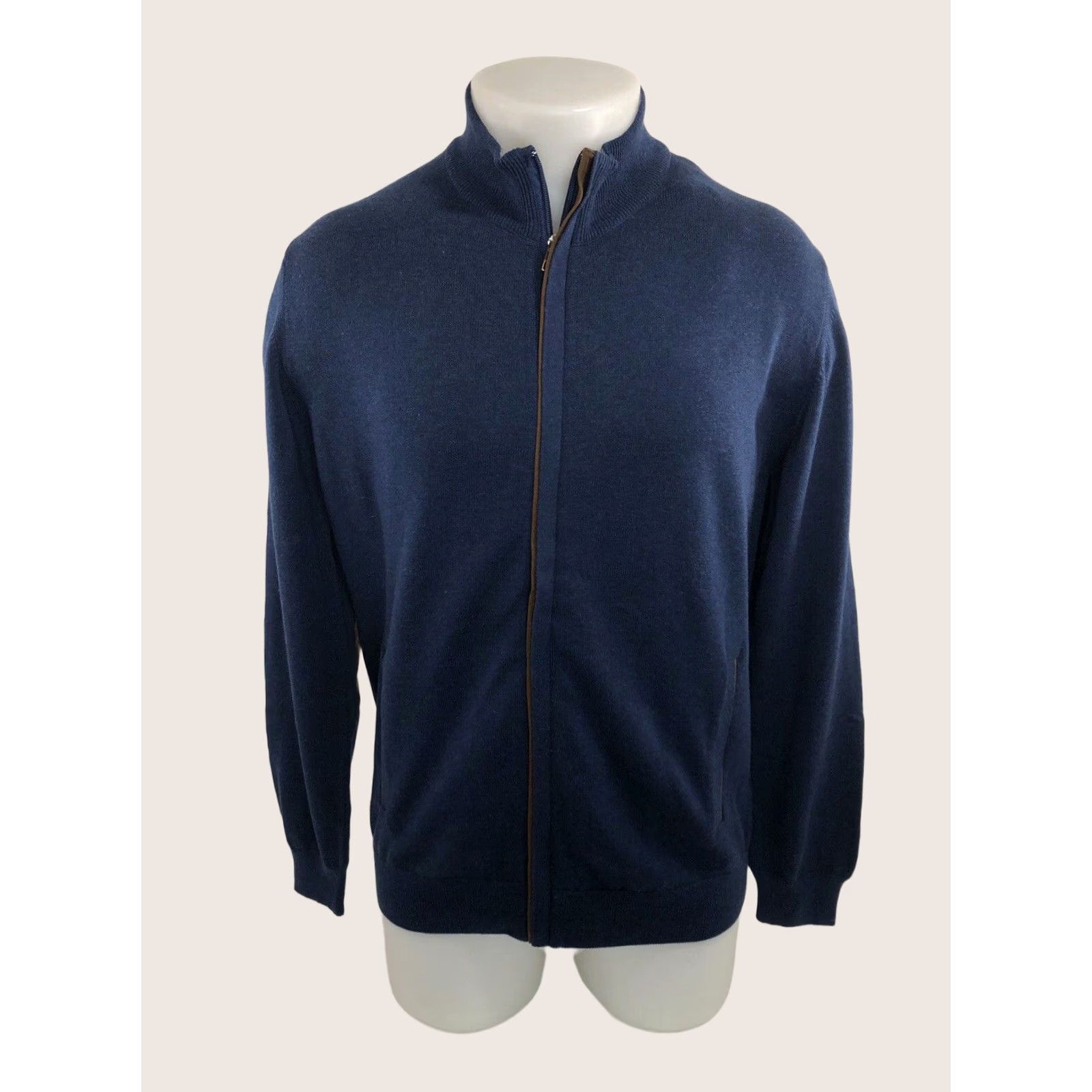 Luchiano Visconti Luchiano Visconti Sweater Full Zip Mens S Cardigan Blue Elbow Patch Sm. XL? (Note: Original size is S, ensure accuracy) Size US S / EU 44-46 / 1 - 1 Thumbnail