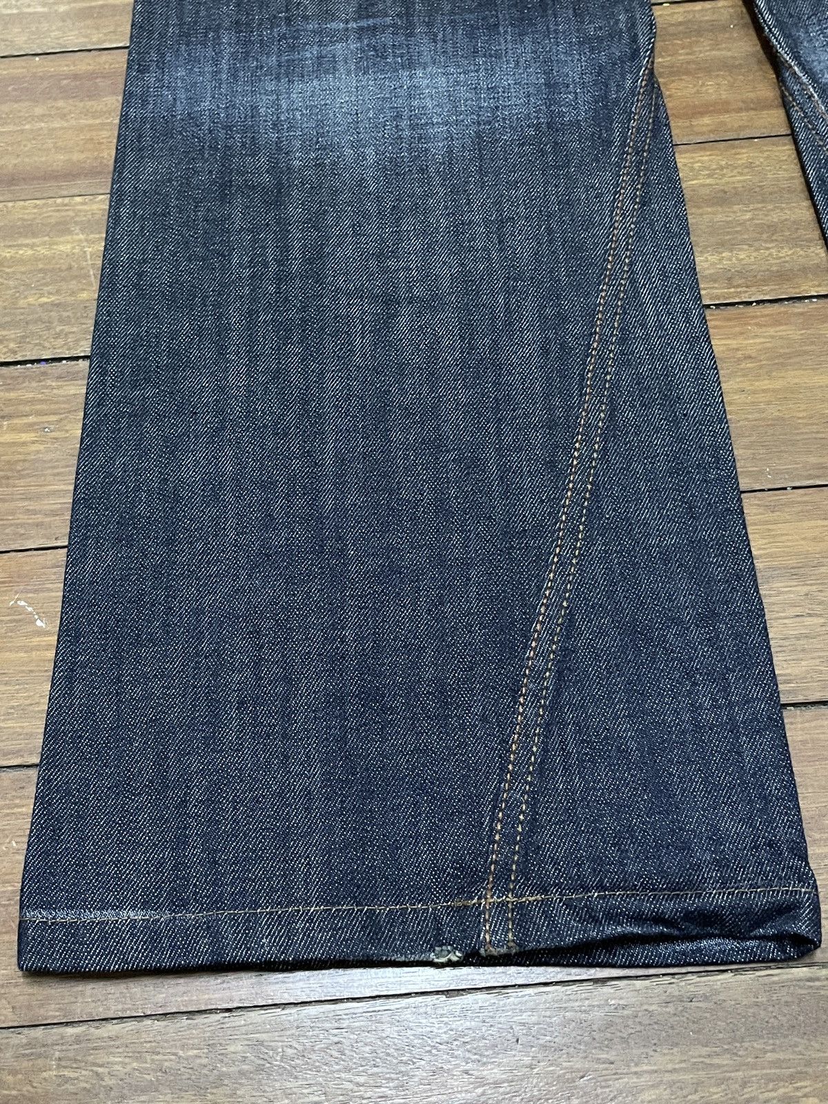 14th Addiction Very Rare Design Vintage Brand Hideaways Flared Jeans 1990s Size US 33 - 7 Thumbnail