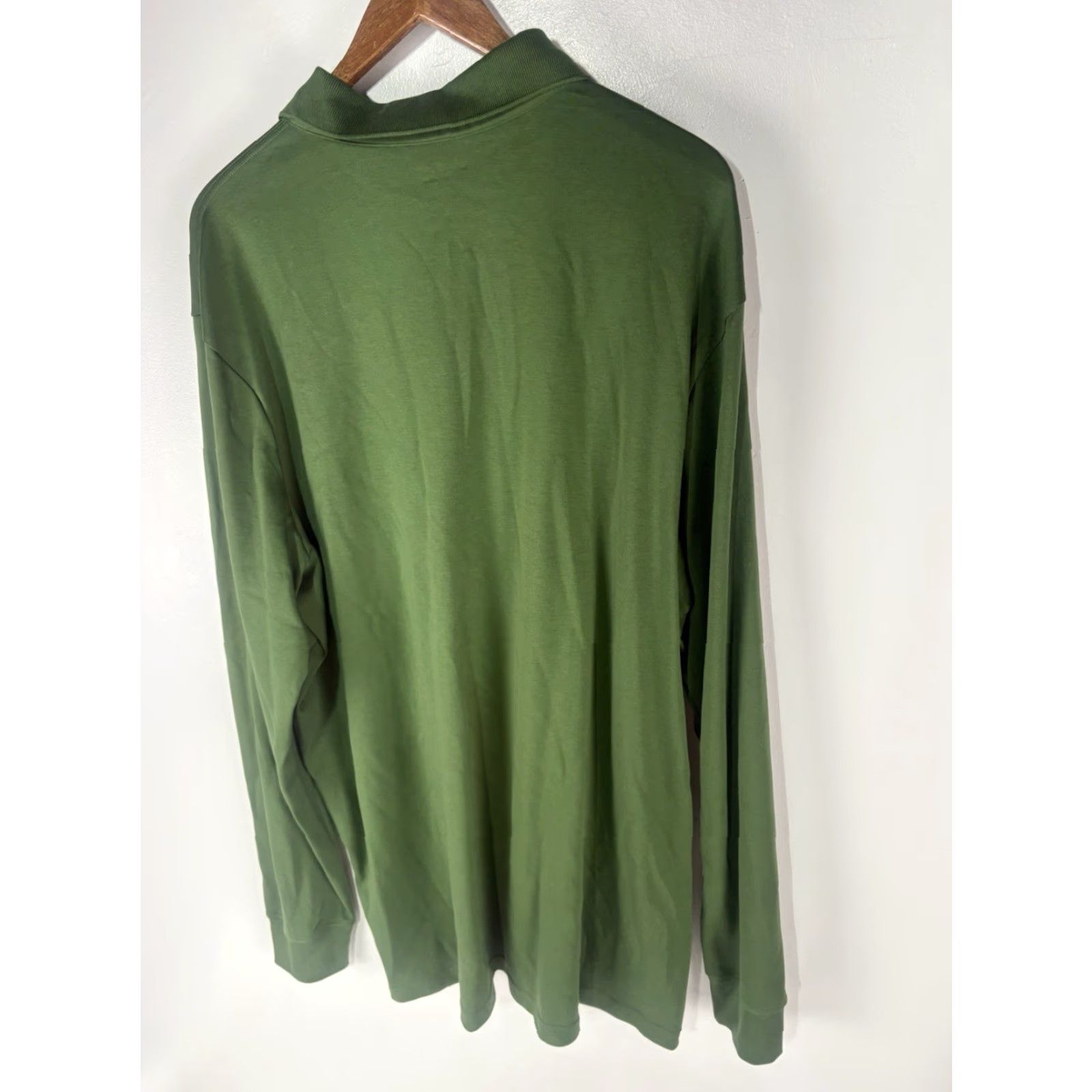 Lands' End Lands' End Polo Shirt Men’s XXL/T Green 3 Button Knit Cotton 100% Casual Classic Preppy Golf Shirt Mens Polo 3 Button Lands End Shirt Size US XXL / EU 58 / 5 - 4 Thumbnail