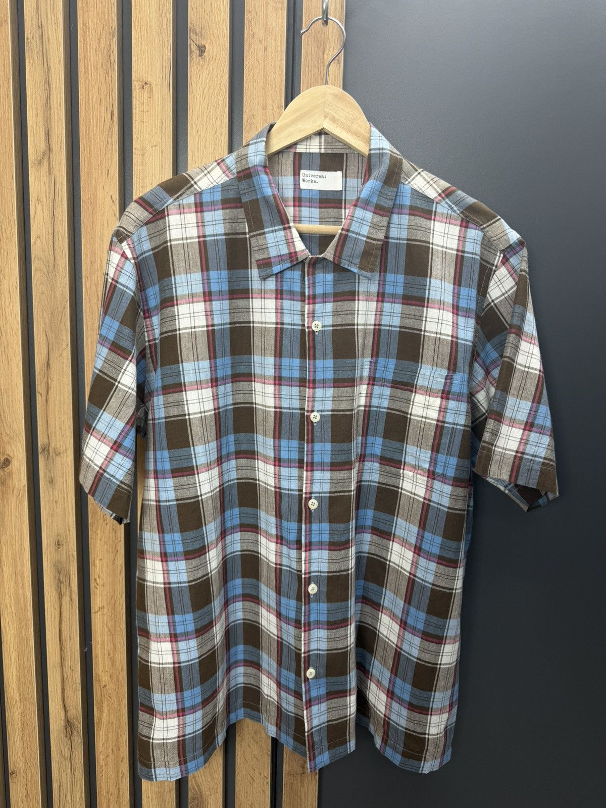 Universal Works Universal Works Plaid Shirt Short Sleeve Size L Size US L / EU 52-54 / 3 - 1 Thumbnail