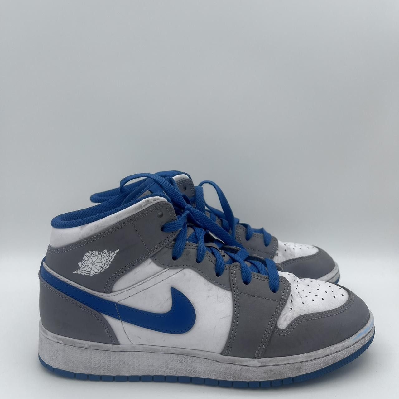 Air Jordan 1 Mid GS ‘Cement True Blue’ Size 7
