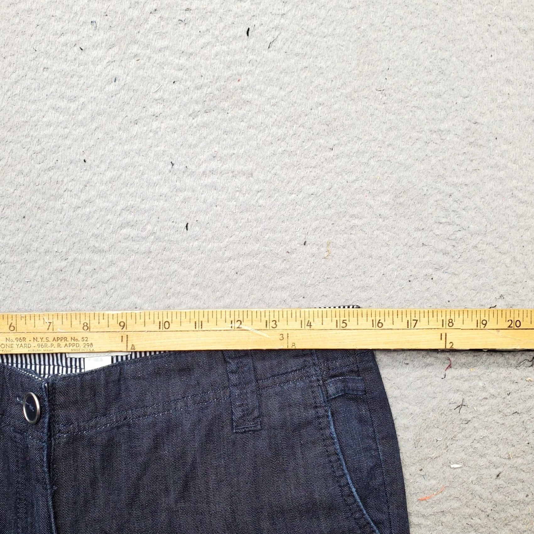 Loft LOFT Jeans Women 6 Blue Denim Stretch Flat Front Boho Faded Streetwear Wide Leg Shirt Pants Boho Style 6 Womens Size 6 Jeans Mens? Size 28" / US 6 / IT 42 - 5 Thumbnail