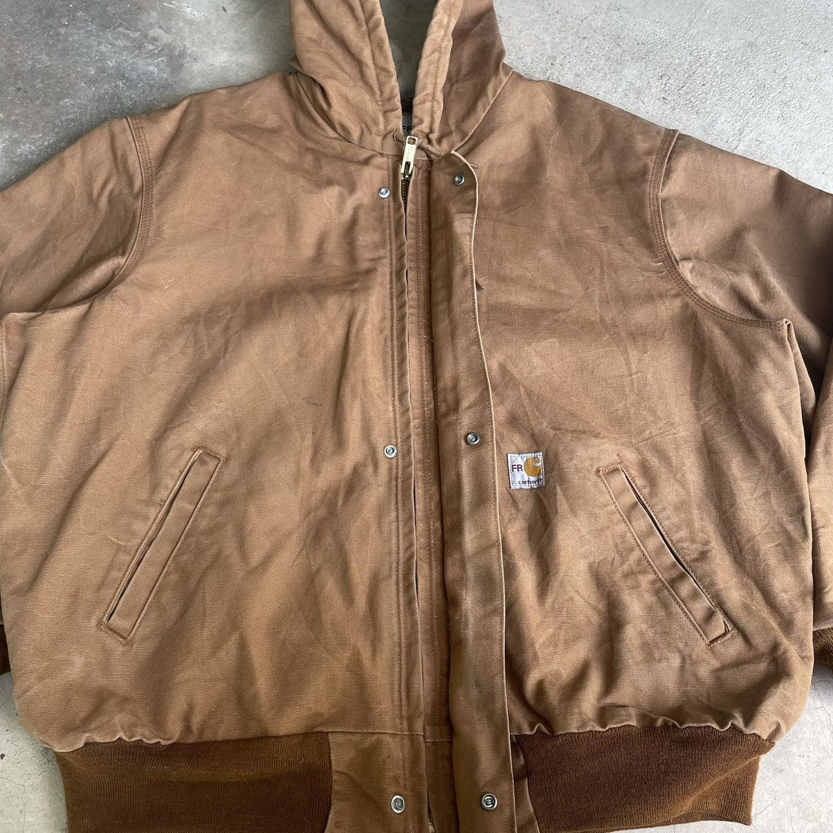 Carhartt Vintage 90s Carhartt FR Detroit Hoodie Fullzipper Jacket Size US XL / EU 56 / 4 - 11 Thumbnail