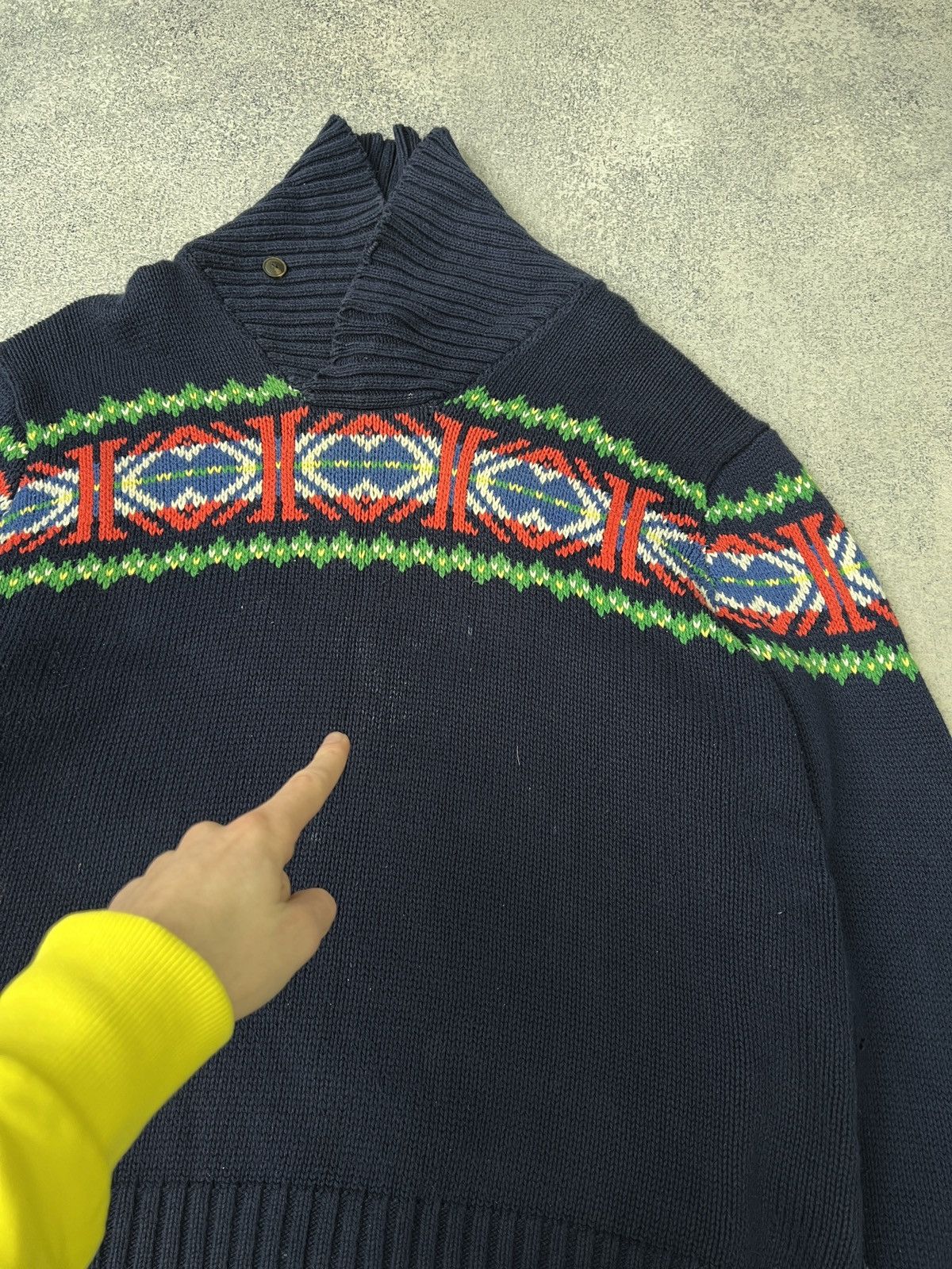 Polo Ralph Lauren × Vintage Vintage Knitted Polo Ralph Lauren Ski sweater Size US XL / EU 56 / 4 - 7 Thumbnail