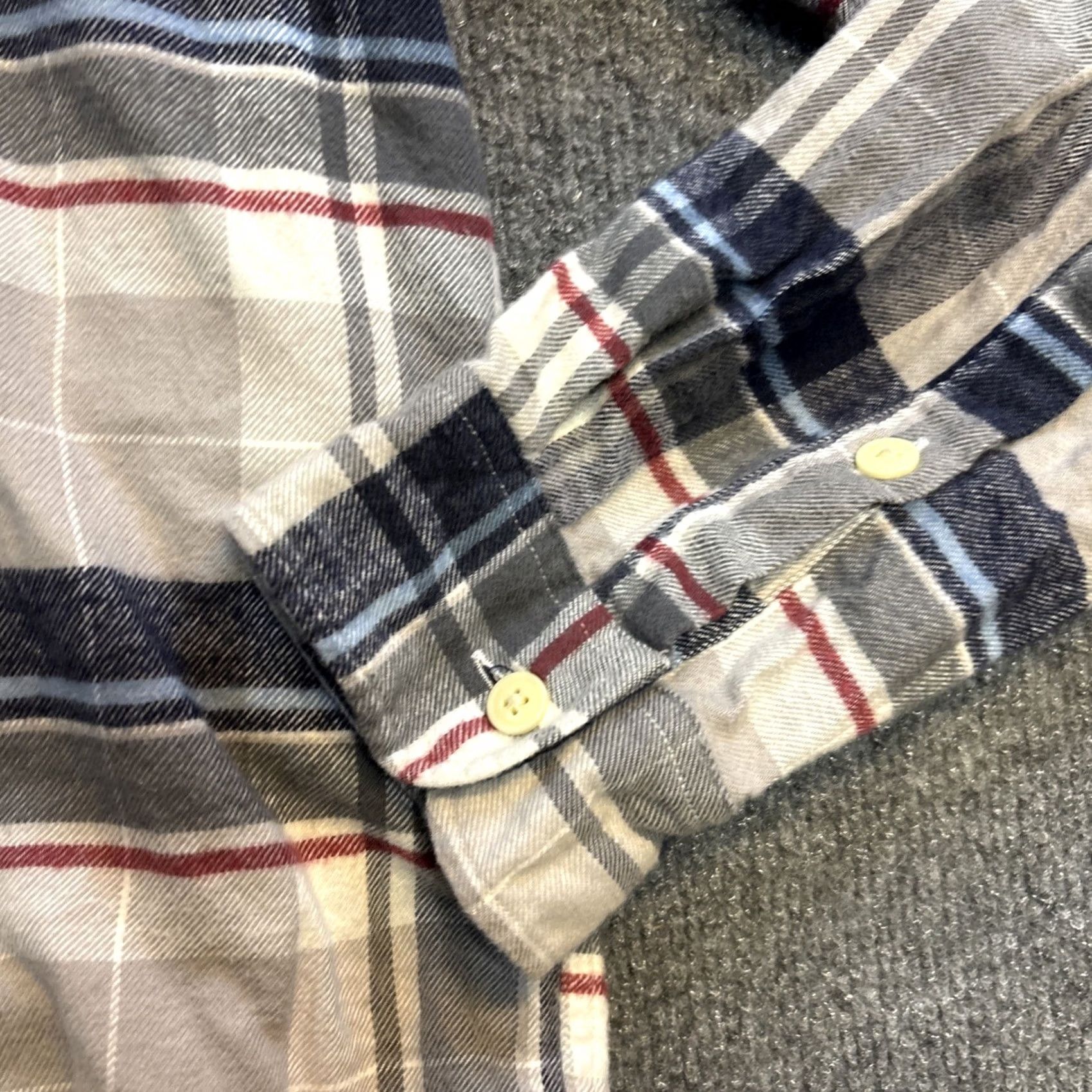 J.Crew J.CREW Mercantile Flex Men's Shirt Large Green Plaid Long Sleeve Button-Down Shirt Size US L / EU 52-54 / 3 - 3 Thumbnail