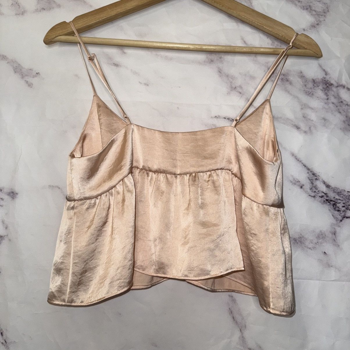 Aritzia Aritzia Wilfred Lover Satin Tank Top Size XXS / US 00 / IT 34 - 2 Thumbnail