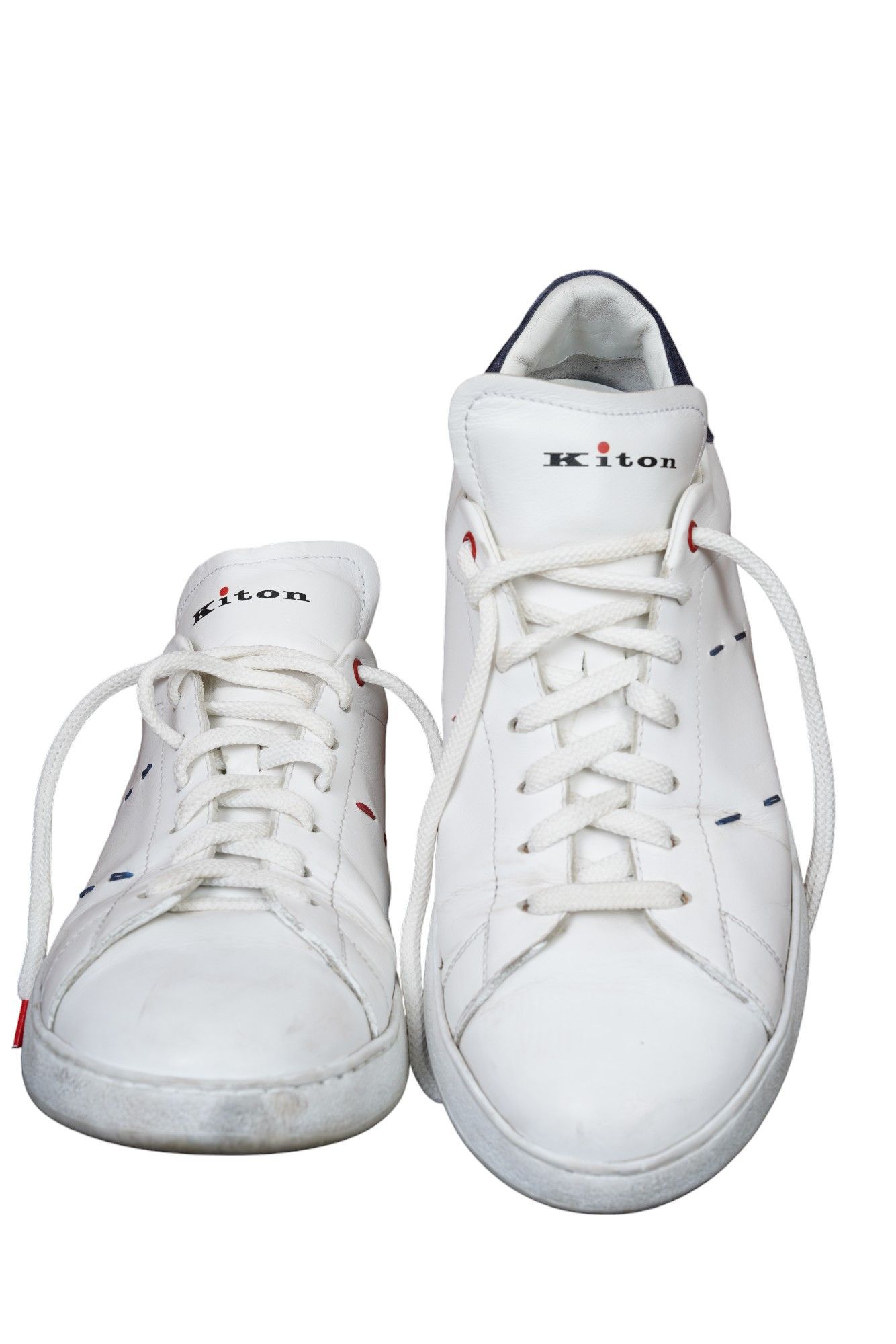 Kiton Kiton sneaker leather white 44 UK Size US 11 / EU 44 - 1 Thumbnail