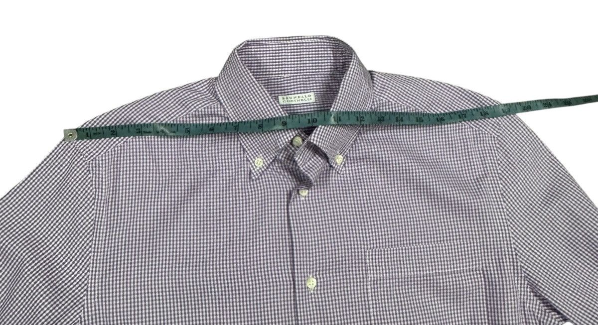 Brunello Cucinelli Brunello Cucinelli Og Checked Shirt Button Ups Italy Size US M / EU 48-50 / 2 - 18 Thumbnail