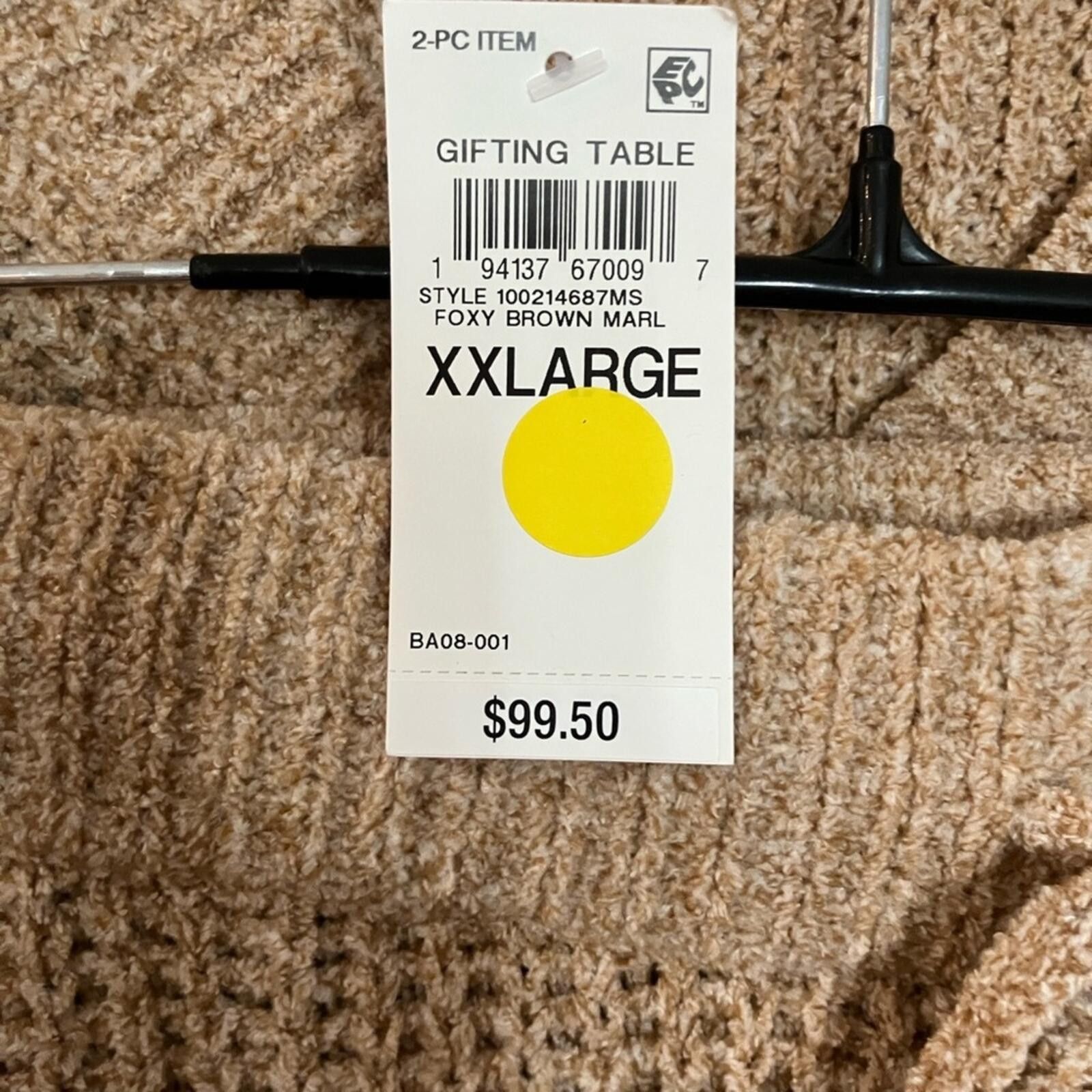 Other Ribbed Knit Pajama Set -Lounge Sweater & Pants Size ONE SIZE - 5 Thumbnail