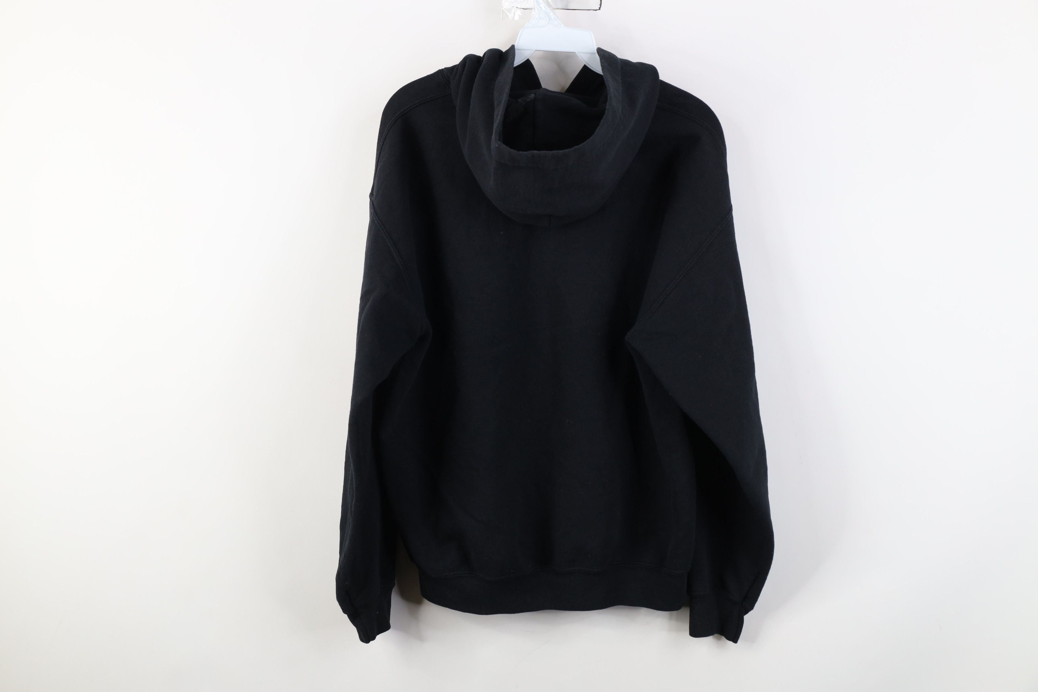 Vintage Vintage 90s Y2K Streetwear Blank Hoodie Sweatshirt Black Size US M / EU 48-50 / 2 - 11 Thumbnail