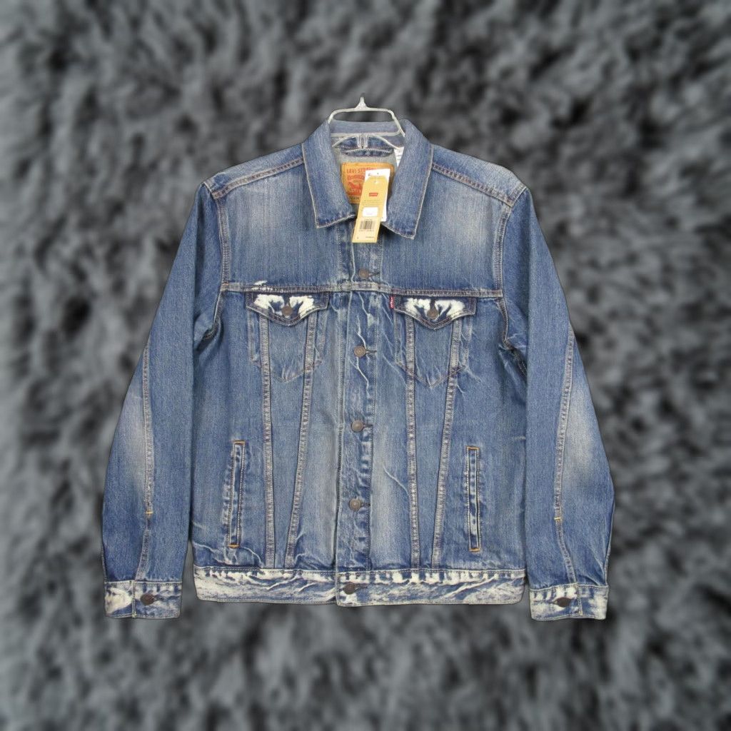 Levi's VINTAGE Levi's Denim Jacket Mens Large Blue Distressed Button Front 72334-0140 Size US L / EU 52-54 / 3 - 1 Thumbnail