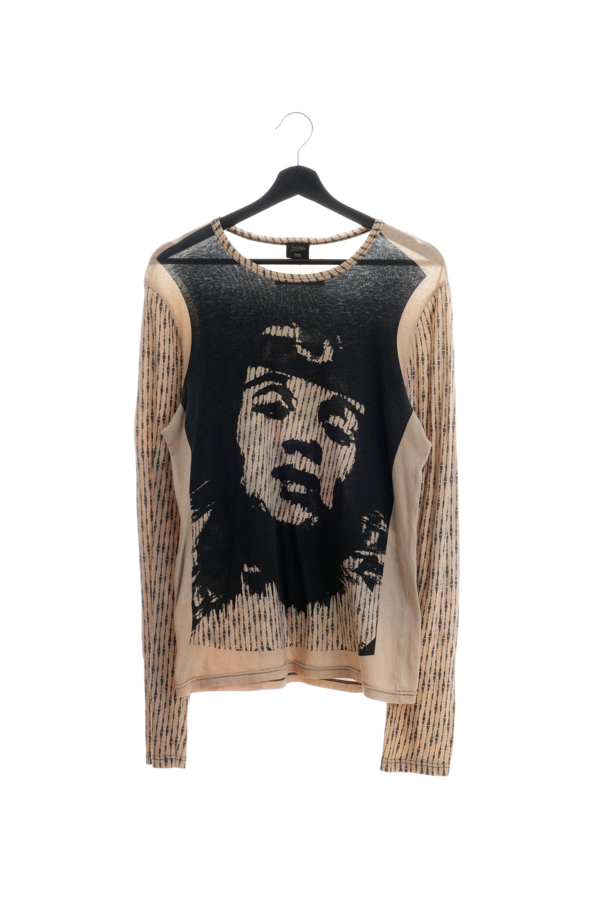 Jean Paul Gaultier Fall 1997 "La Culture Noire et Sa Force" Mesh Tattoo Top Size US M / EU 48-50 / 2 - 1 Thumbnail