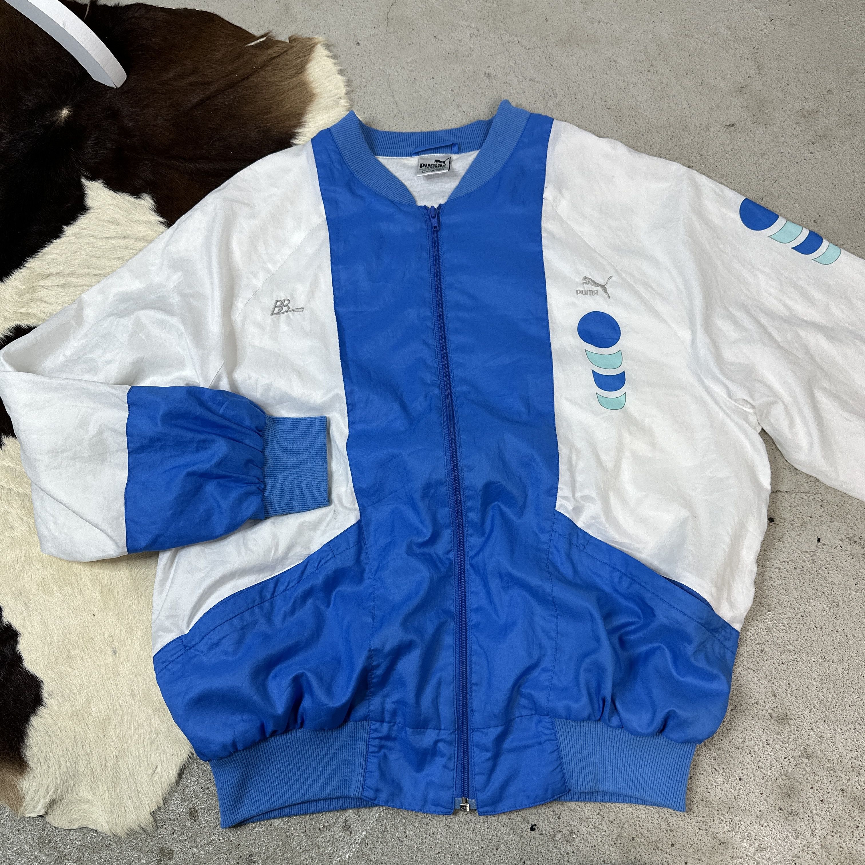 Puma × Vintage Vintage Puma Windbreaker Jacket 90s Size US XL / EU 56 / 4 - 2 Thumbnail