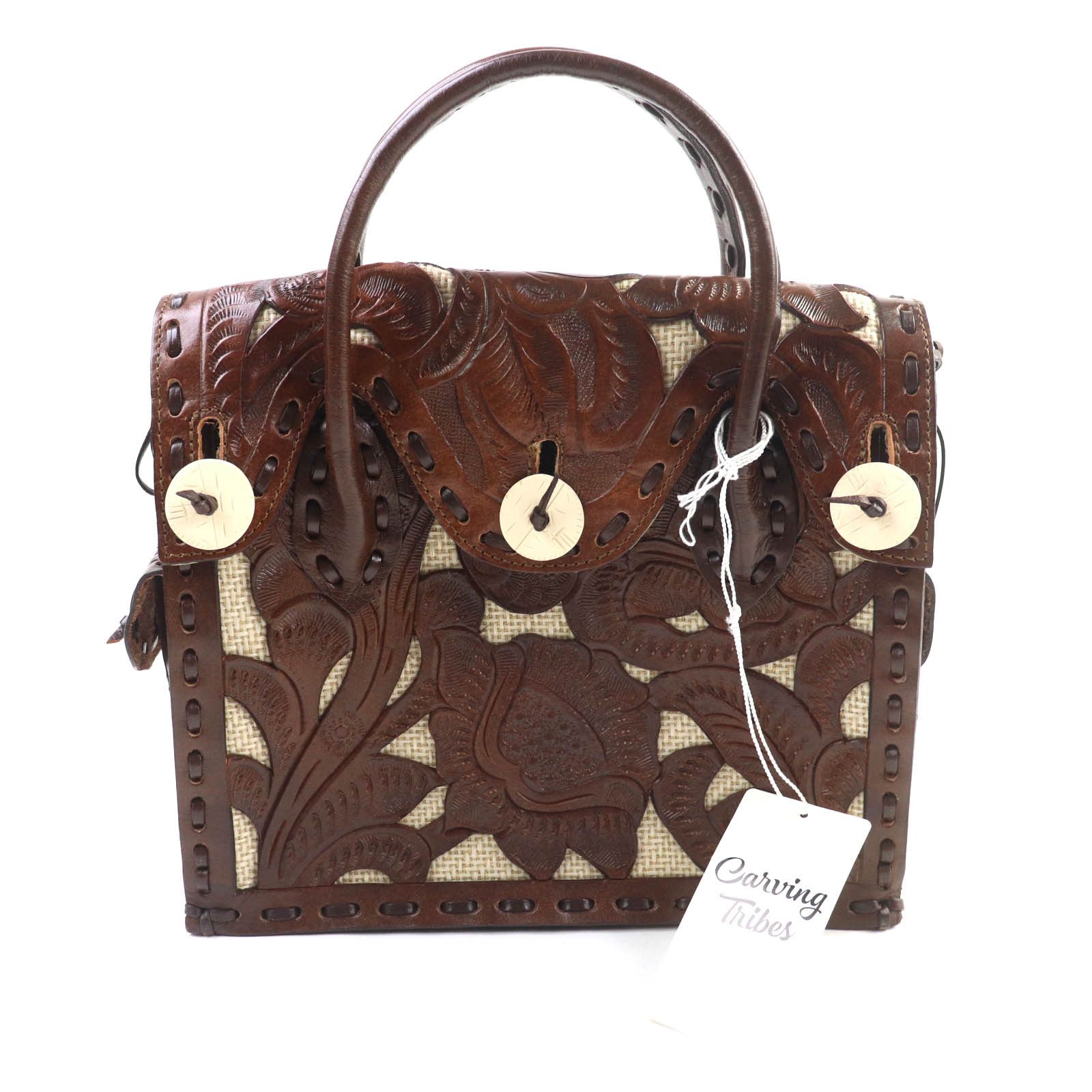 Other Other GRACE CONTINENTAL Cutwork Maestra S Handbag Leather Handbag DUTY FREE for USA Size ONE SIZE - 1 Thumbnail