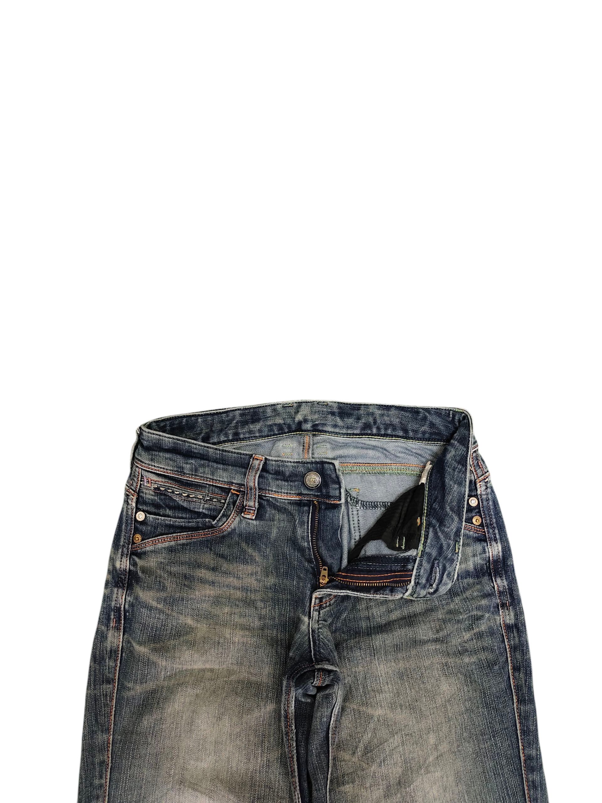 Le Grande Bleu (L.G.B.) Flare Jeans brappers Clawmark Faded Bootcut Low Rise Size US 29 - 10 Thumbnail