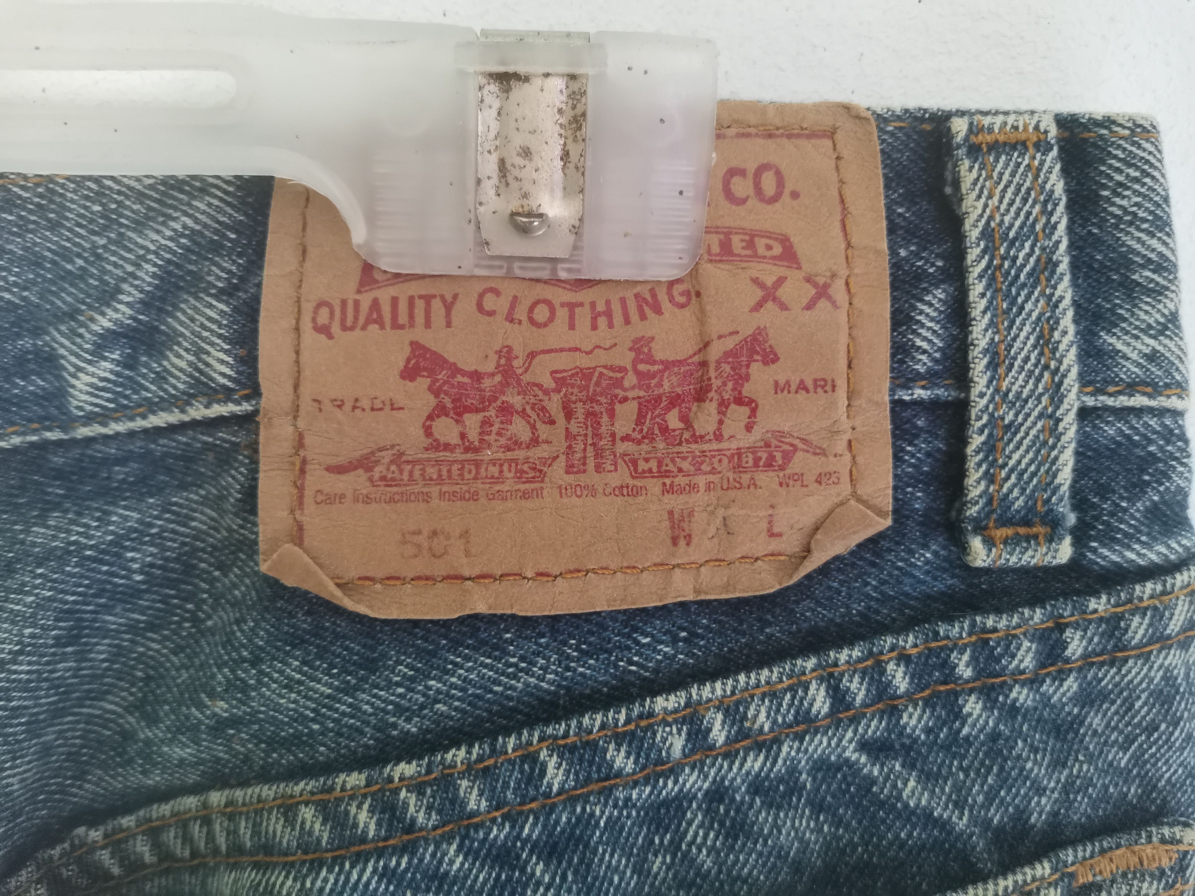 Levi's Vintage Clothing × Vintage Rare vintage 80s Levi's asicd wash denim Size US 30 / EU 46 - 5 Thumbnail