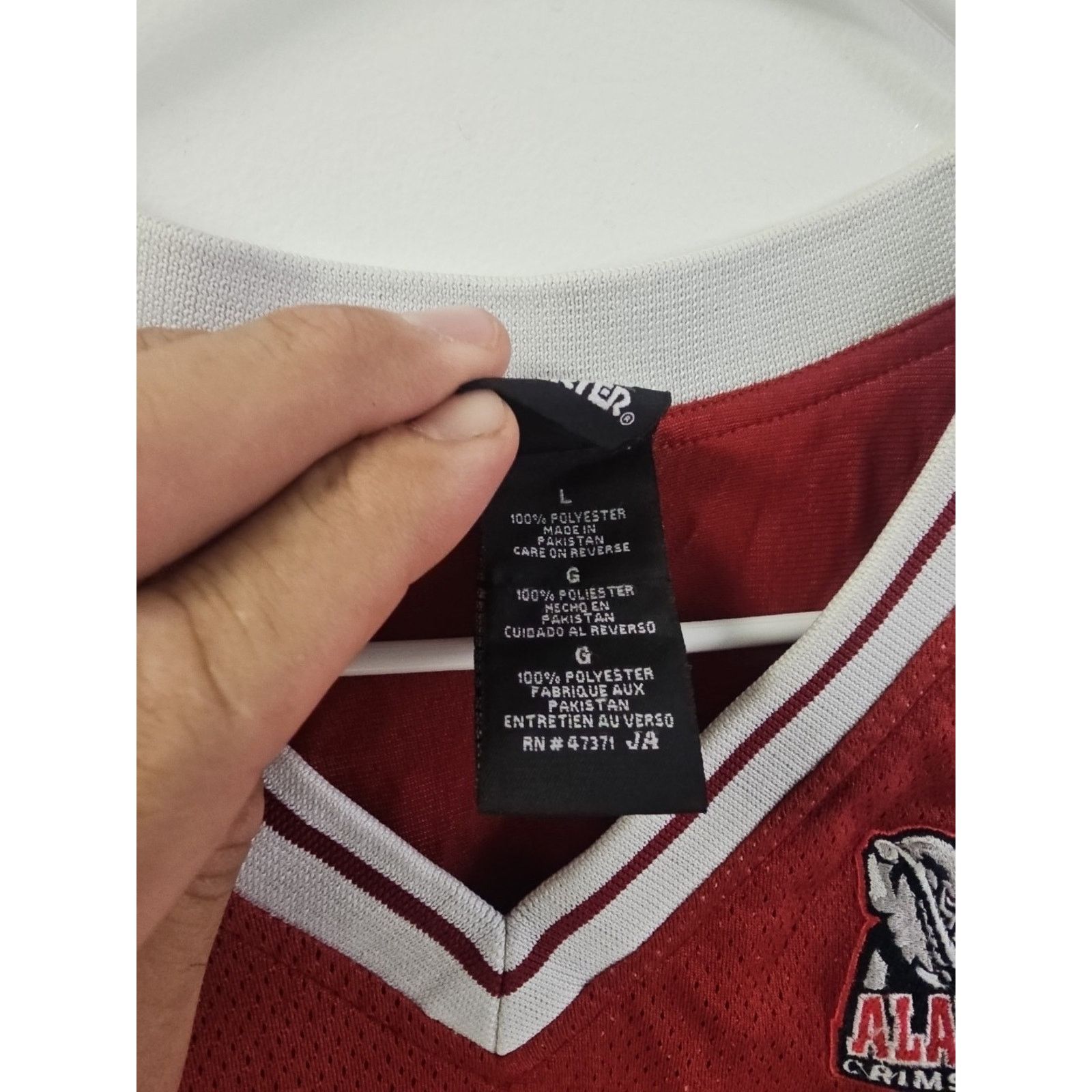 Starter Alabama Crimson Tide NCAA Team Starter Authentic Jersey Sz L Size US L / EU 52-54 / 3 - 6 Thumbnail
