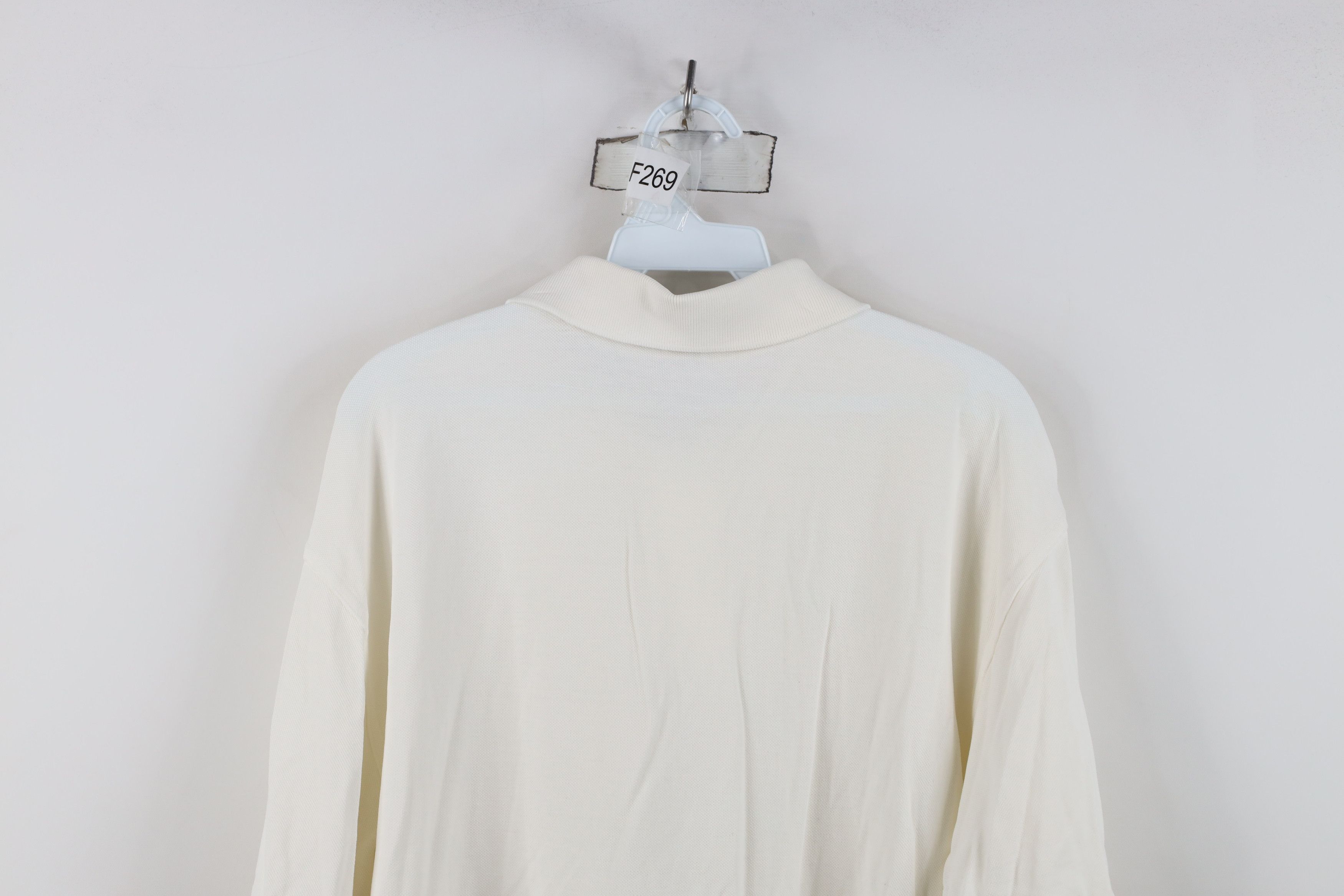 Vintage Vintage 90s Streetwear Cotton Knit Golf Polo Shirt White Size US M / EU 48-50 / 2 - 12 Thumbnail