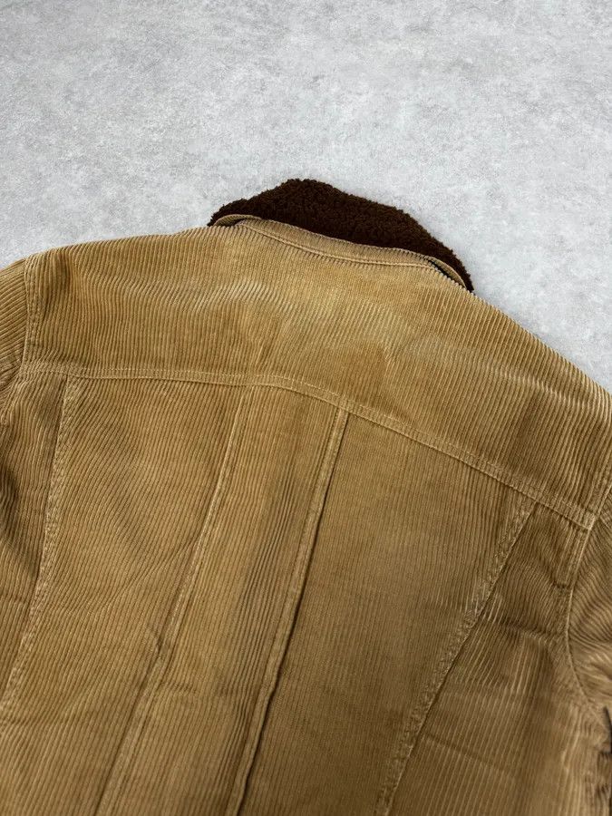 Dolce & Gabbana 2000s Dolce & Gabbana Beige Corduroy Brown Collar Jacket Size US M / EU 48-50 / 2 - 6 Thumbnail