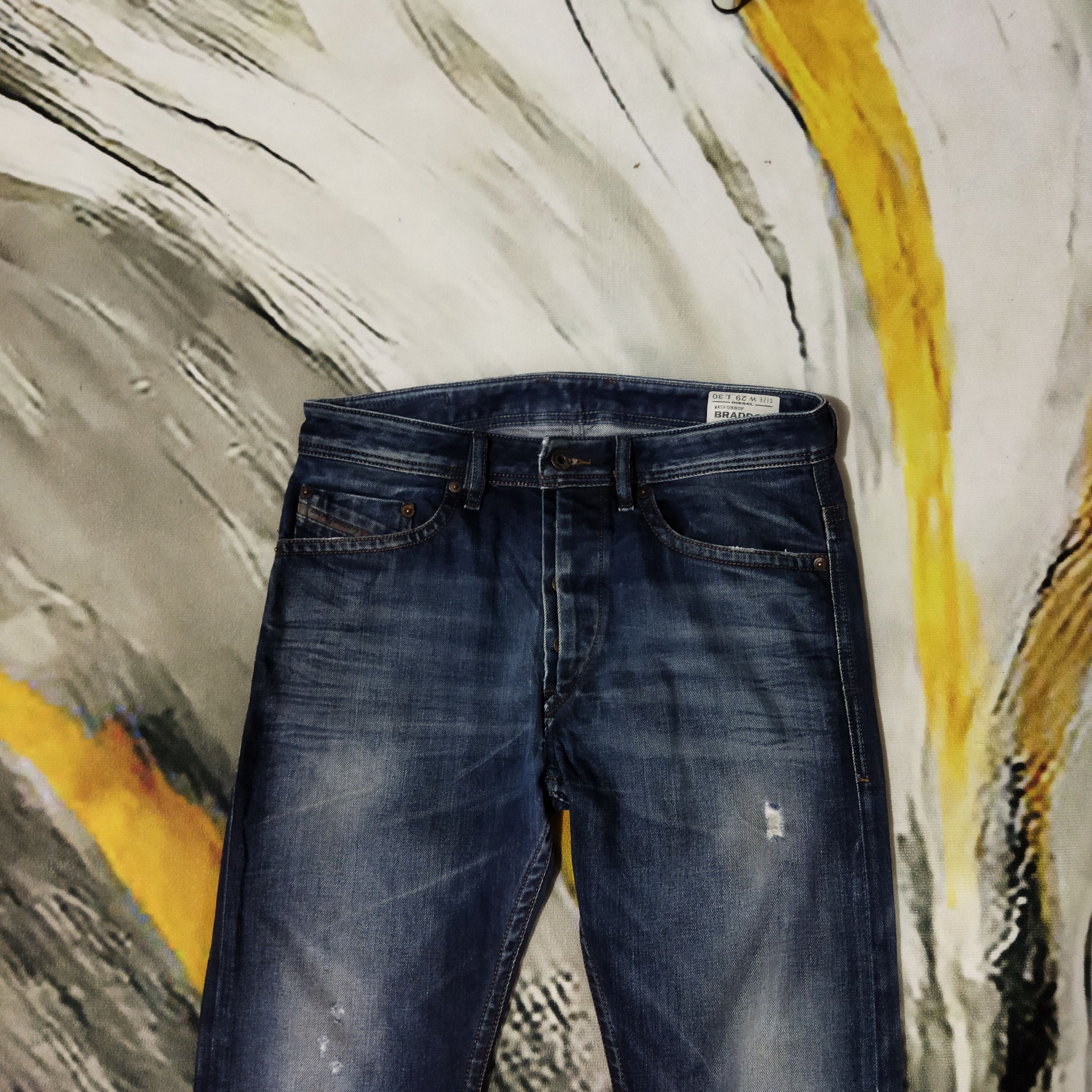 Diesel VINTAGE DIESEL DISTRESSED BLUE JEANS PANTS Size US 31 - 2 Thumbnail