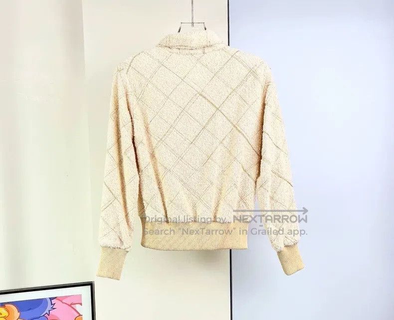 Chanel Chanel White gold towel material knitting sweater Size XXS / US 00 / IT 34 - 2 Thumbnail