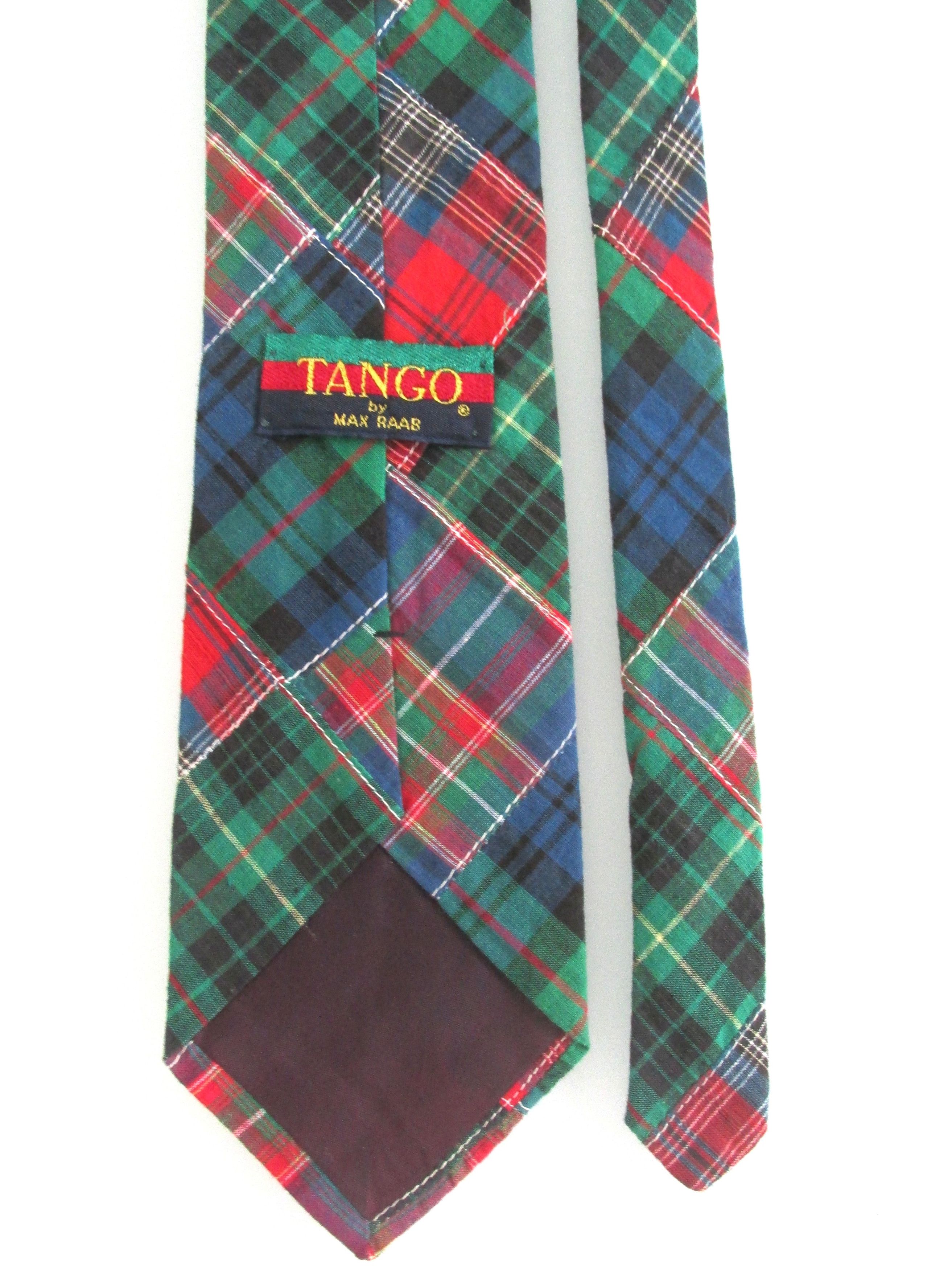 Other Tango by Max Raab Vintage Men's Cotton Plaid Ties Size ONE SIZE - 4 Thumbnail