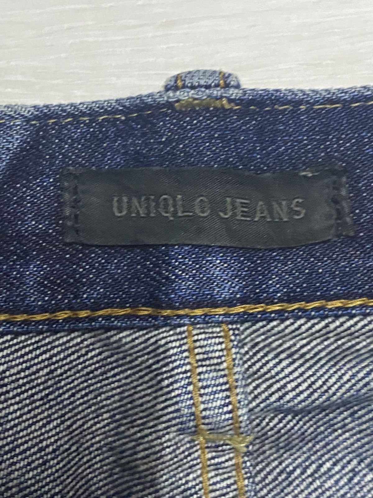 Uniqlo Vintage Japanese Uniqlo Blue wash Distressed Slim Fit Jeans Size US 32 / EU 48 - 11 Thumbnail