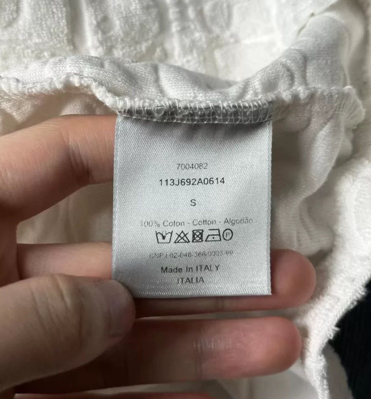 Dior Dior white towel full printed short sleeved shirt Size US S / EU 44-46 / 1 - 4 Thumbnail