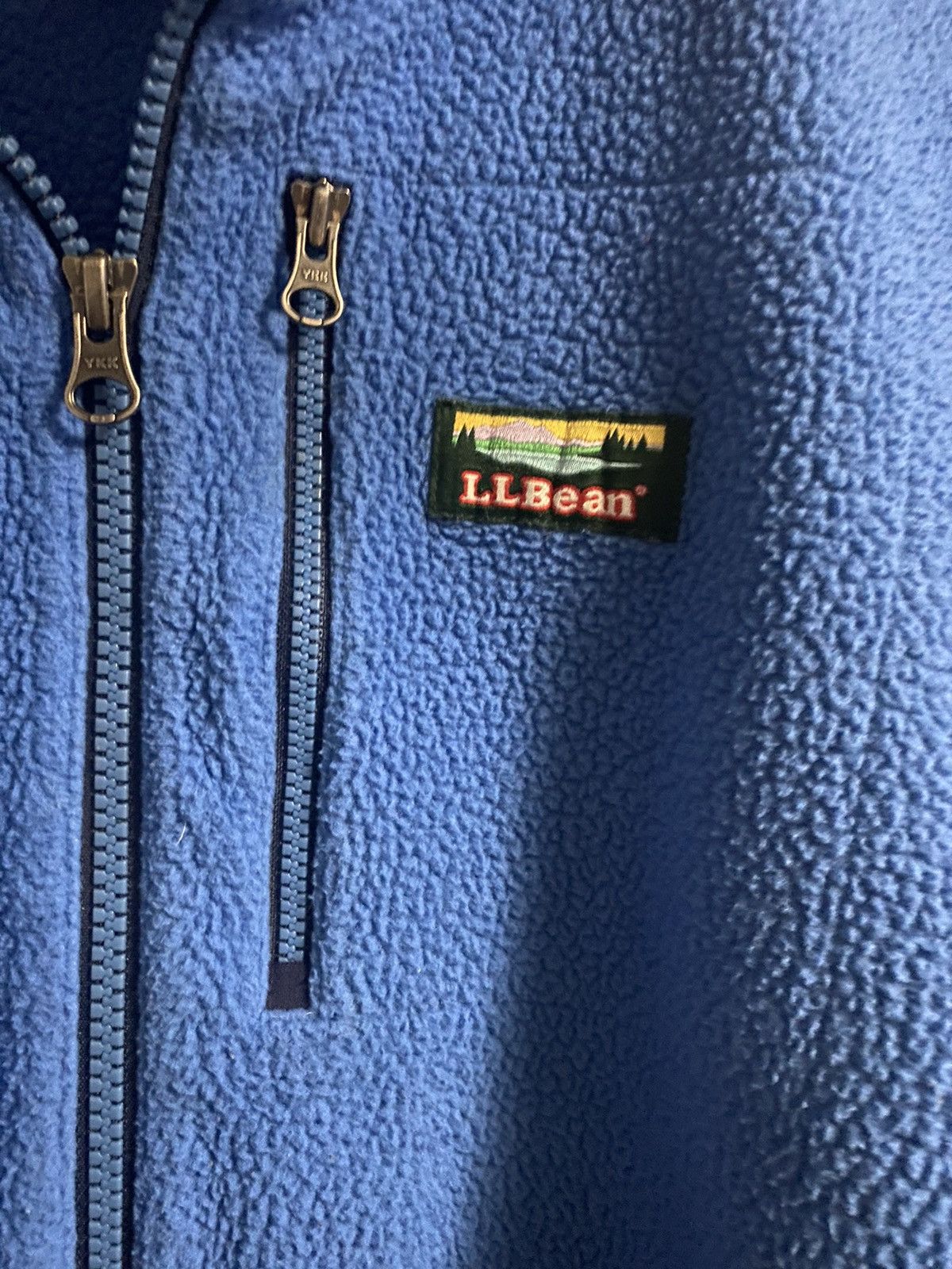 L.L. Bean × Vintage Vintage 90s L.L. Bean Half Zip Fleece Blue Size XL Size US XL / EU 56 / 4 - 2 Thumbnail