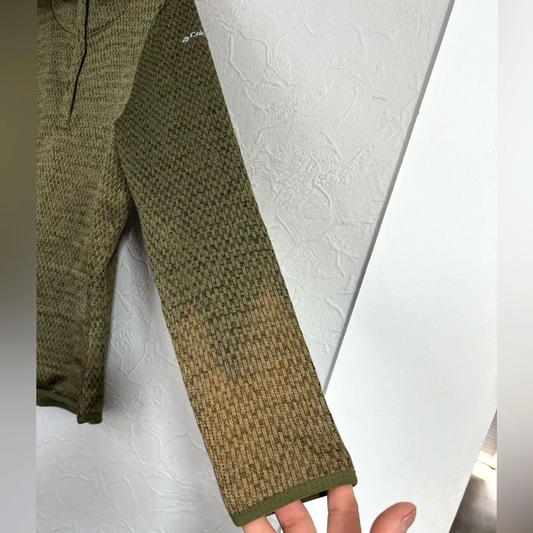 Vintage Columbia Hoodie Womens L Green Rosenblum Pullover 1/4 Snap Sweatshirt Hoody Size L / US 10 / IT 46 - 3 Thumbnail